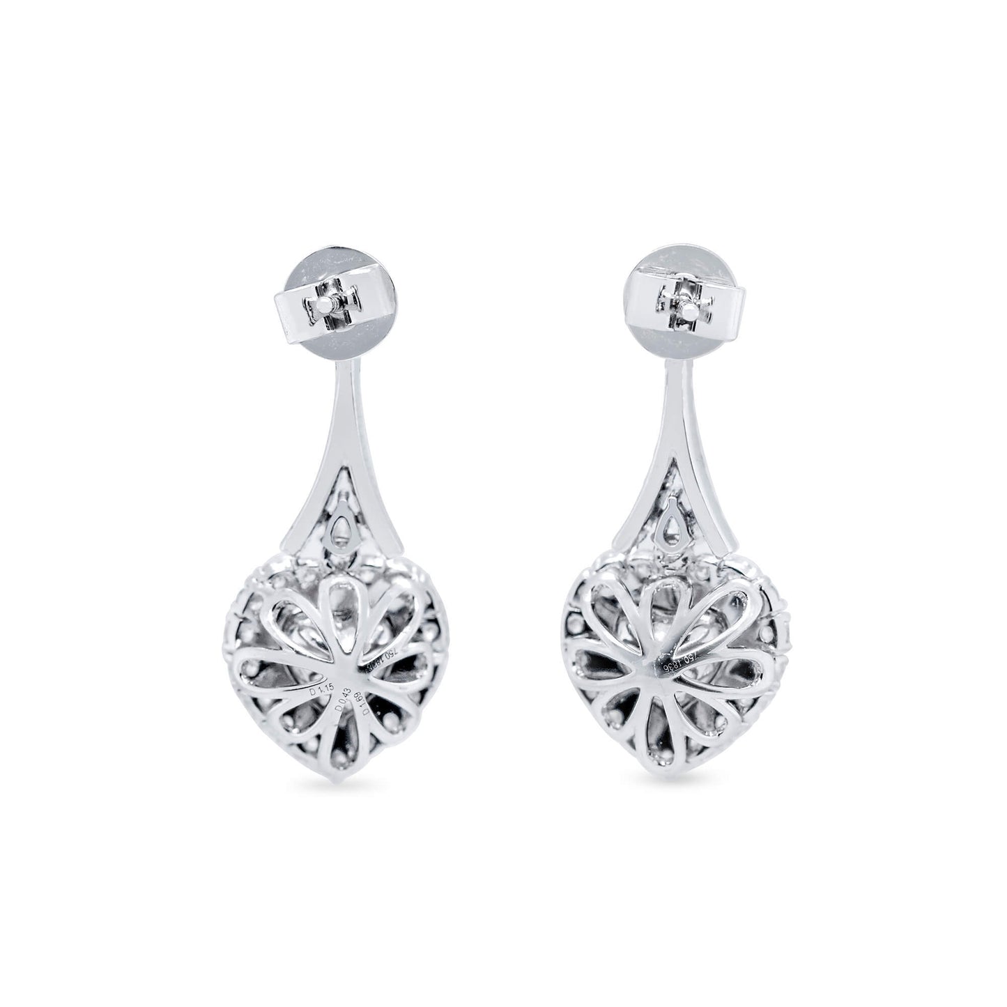 华丽黄色钻石垂坠耳环,3.27 克拉,总重,心形