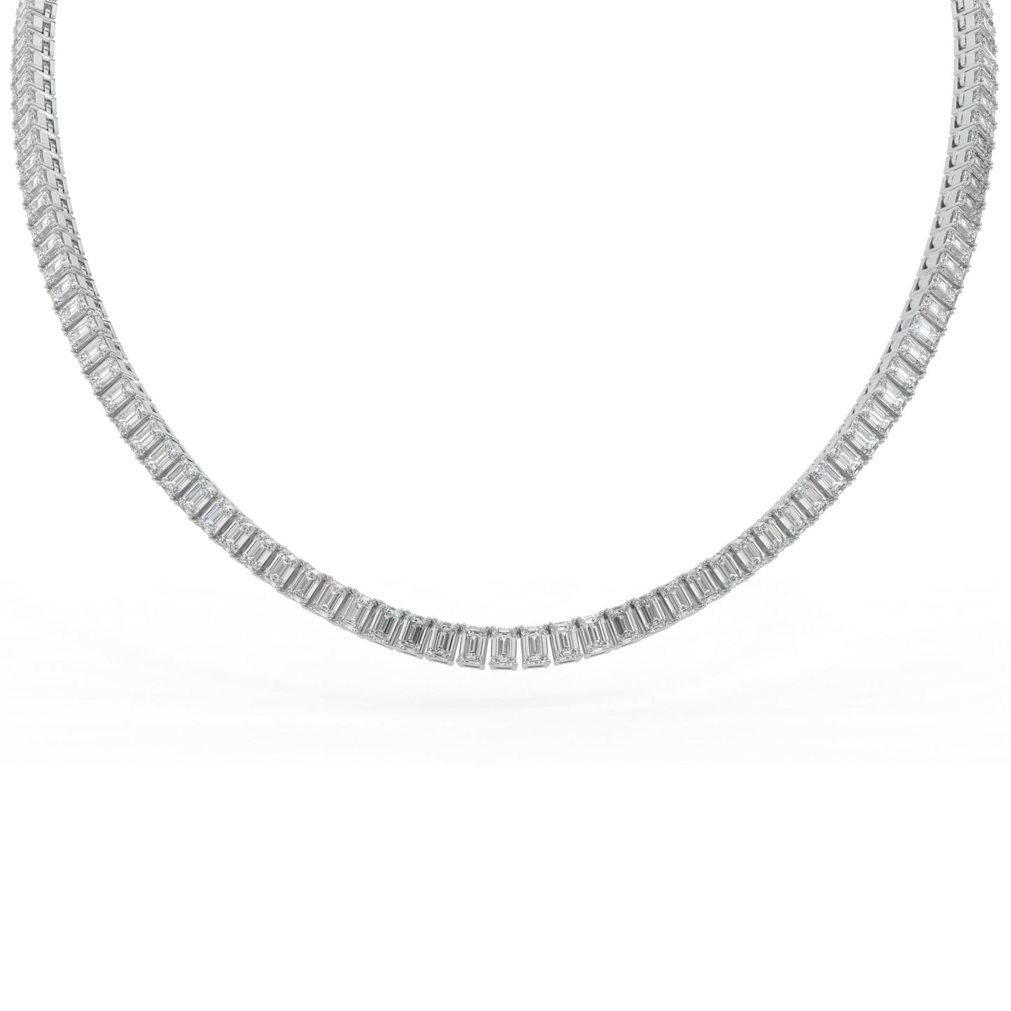 14K white gold, 18K white gold