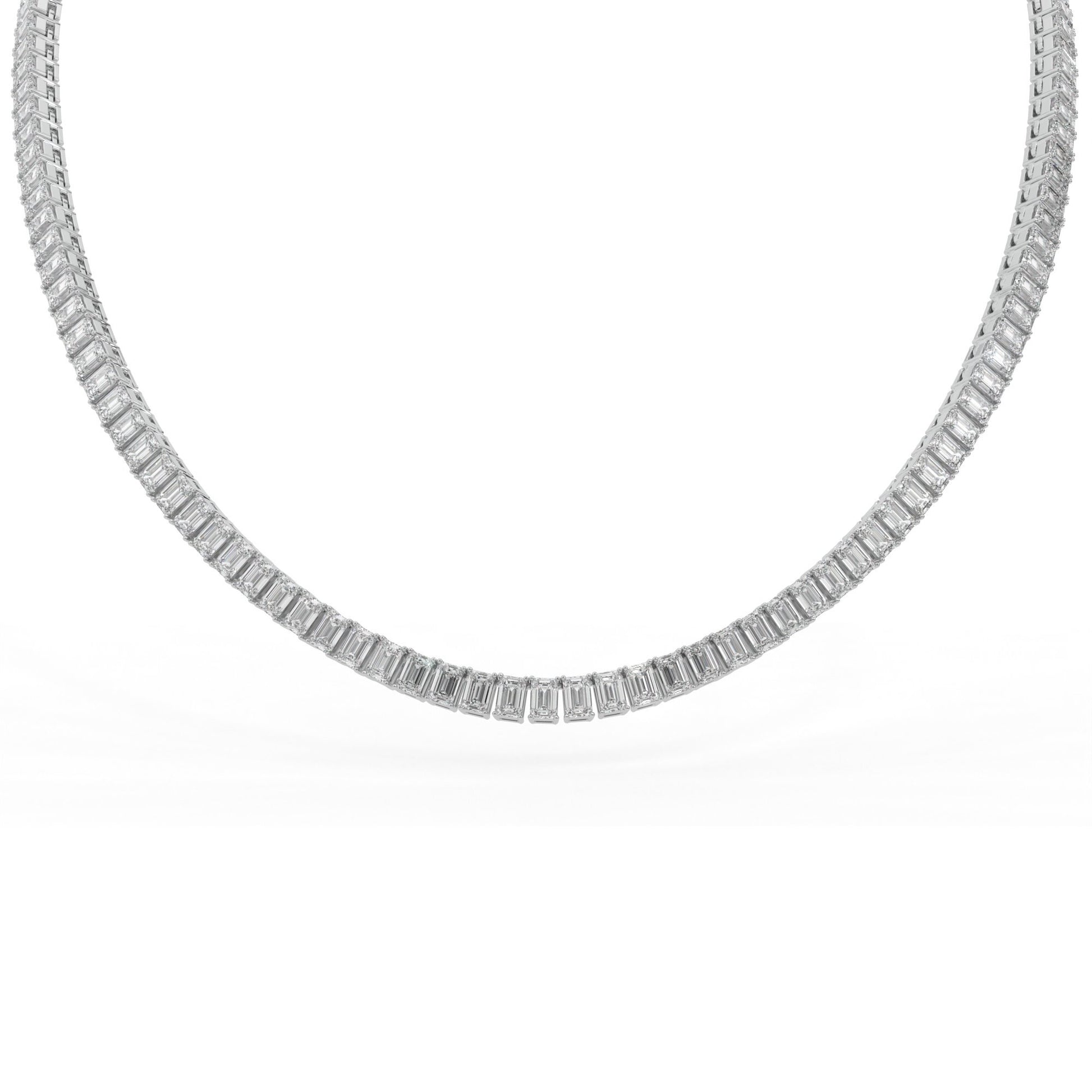 14K white gold, 18K white gold