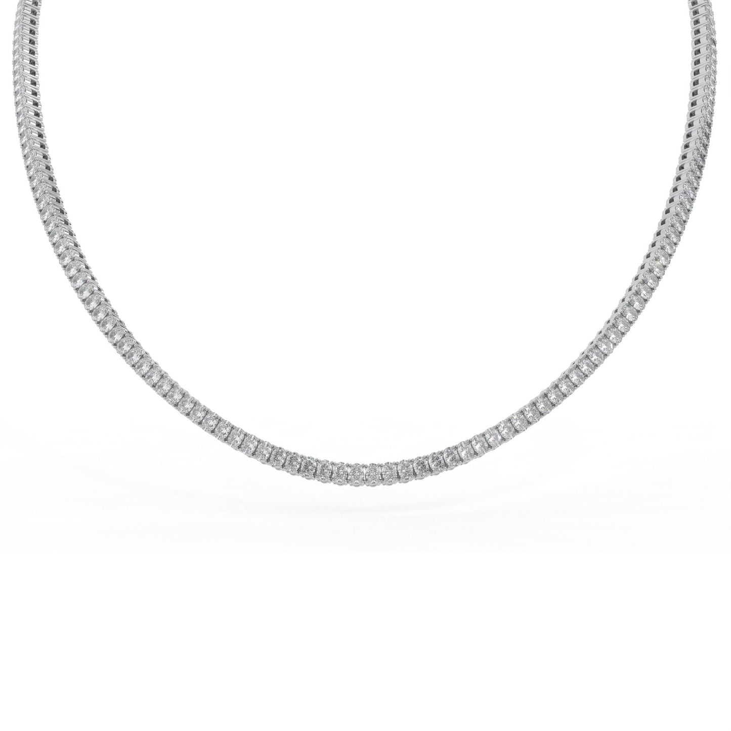 14K white gold, 18K white gold