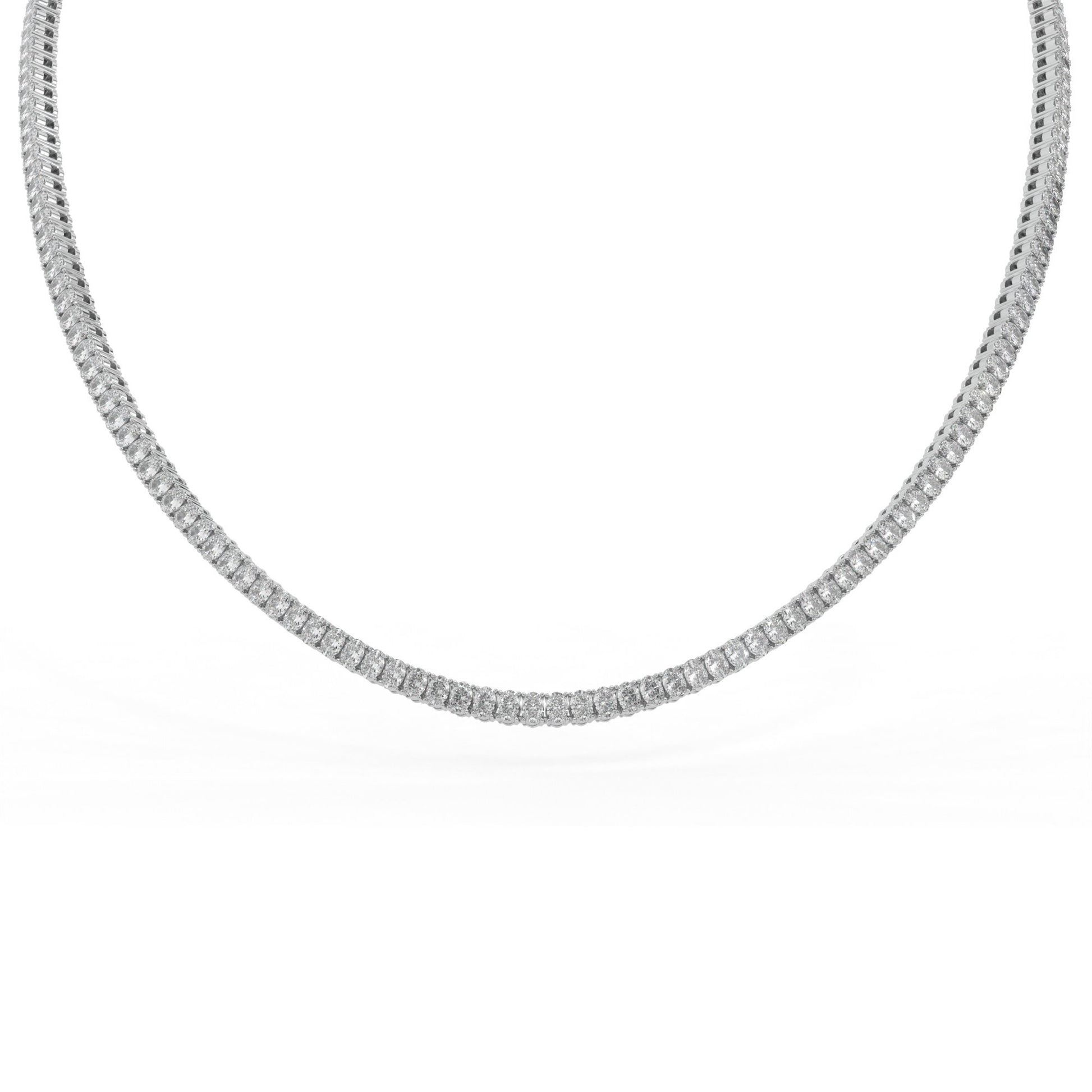 14K white gold, 18K white gold