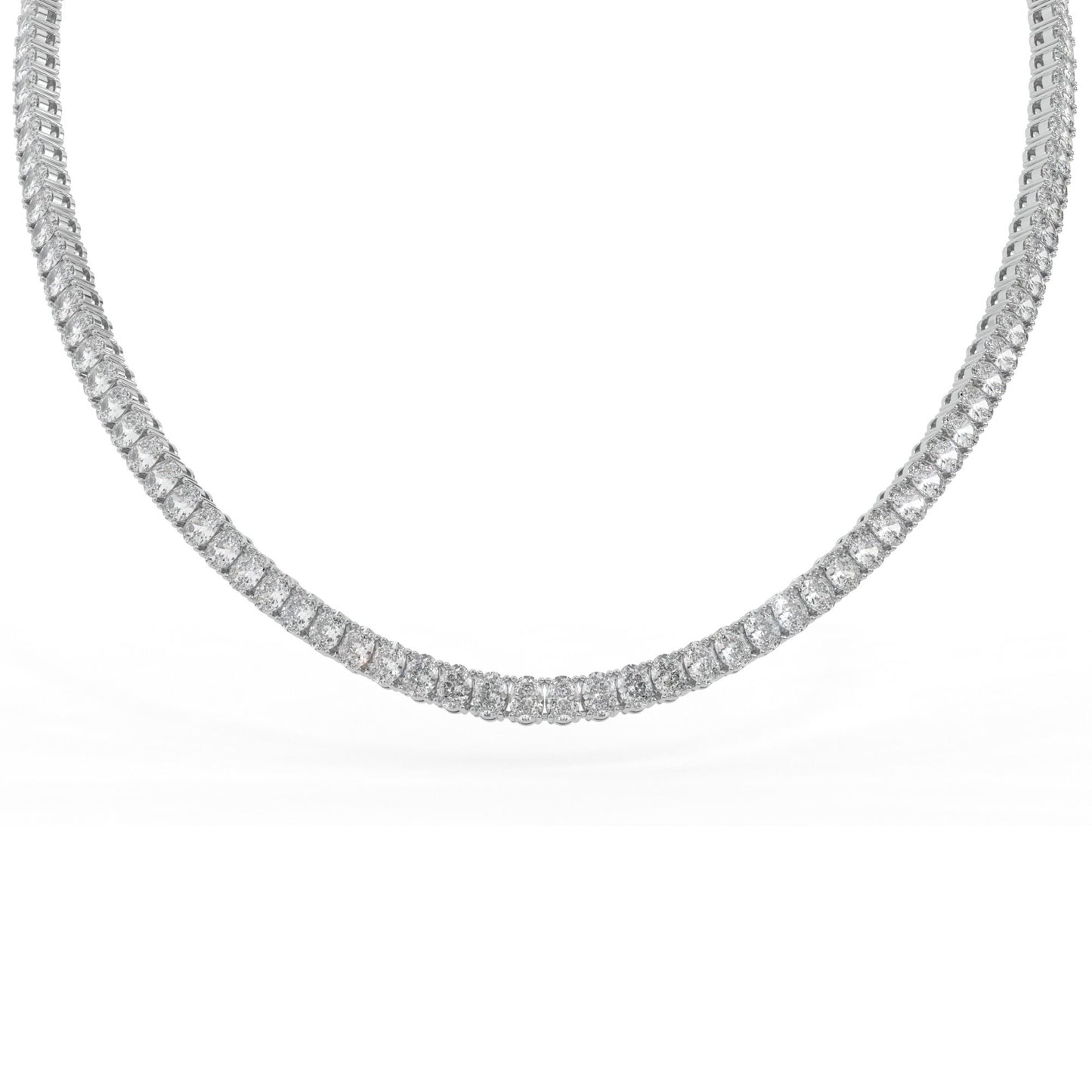 14K white gold, 18K white gold