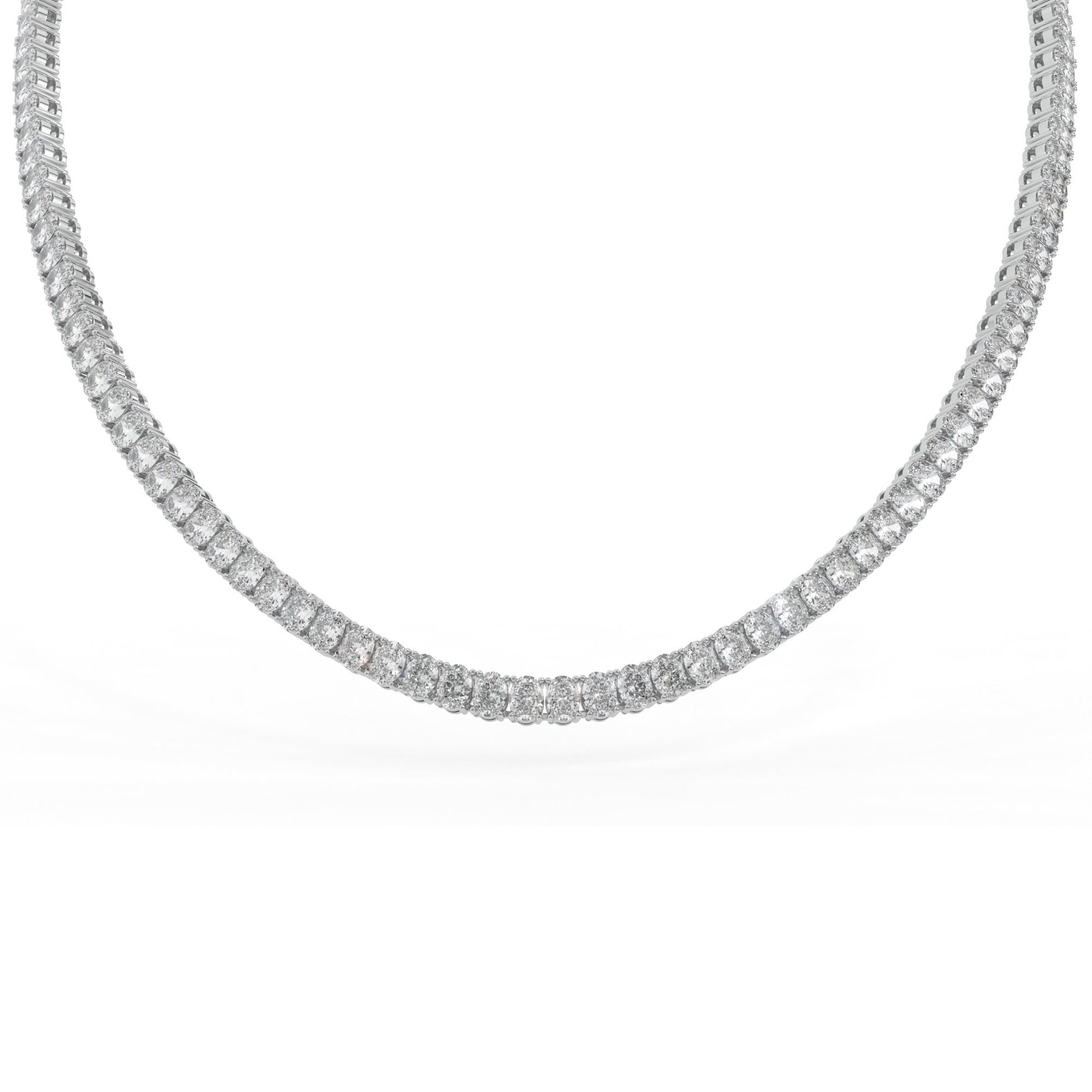 14K white gold, 18K white gold