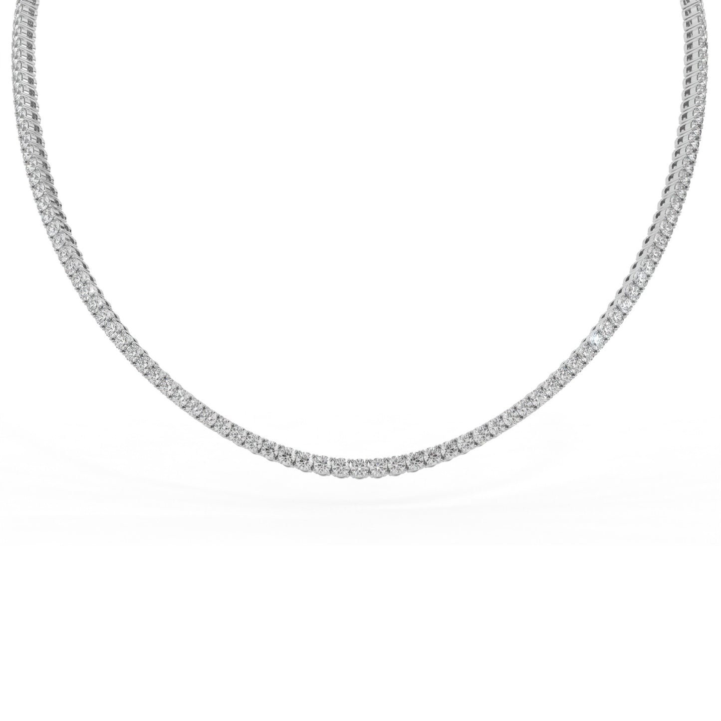 14K white gold, 18K white gold