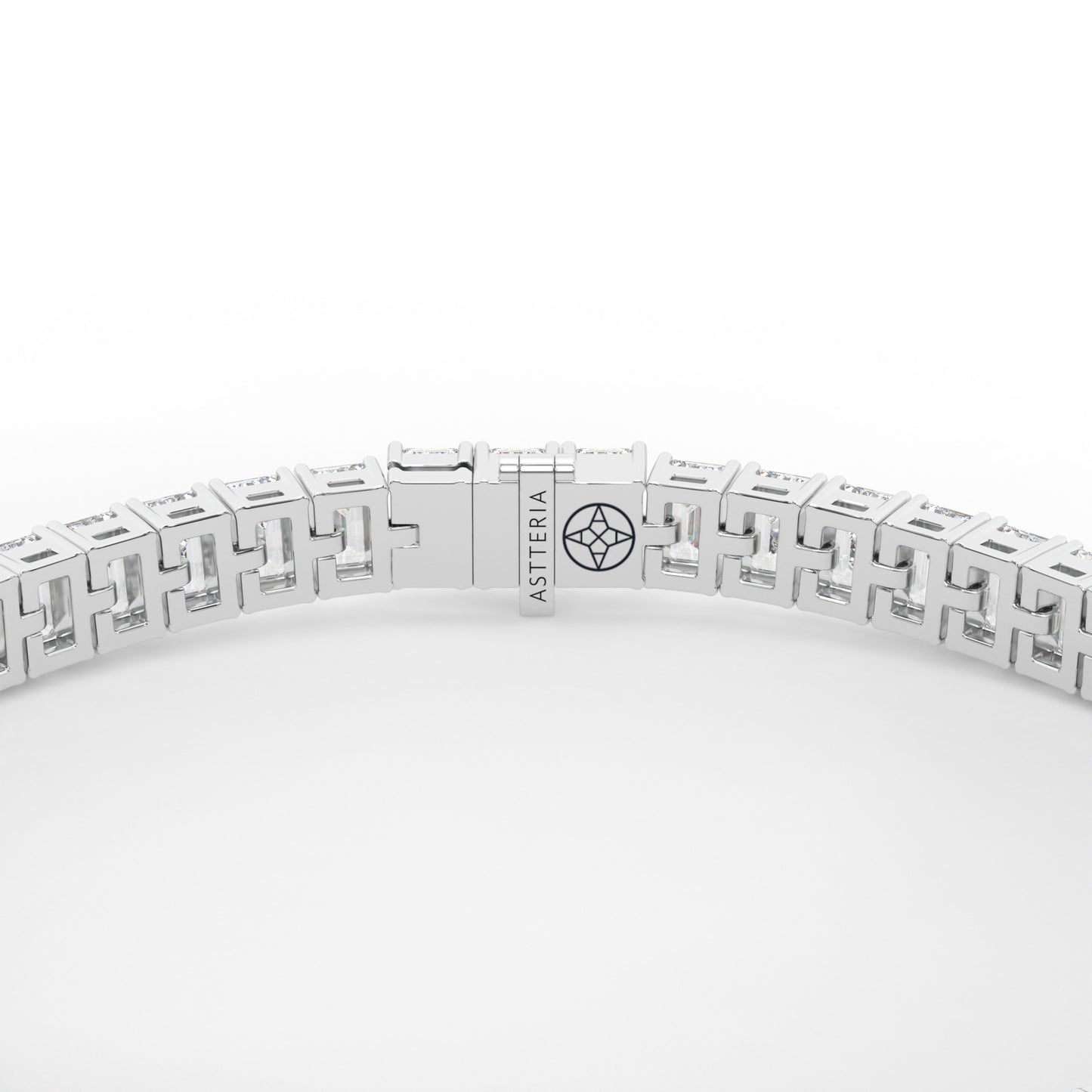 14K white gold, 18K white gold