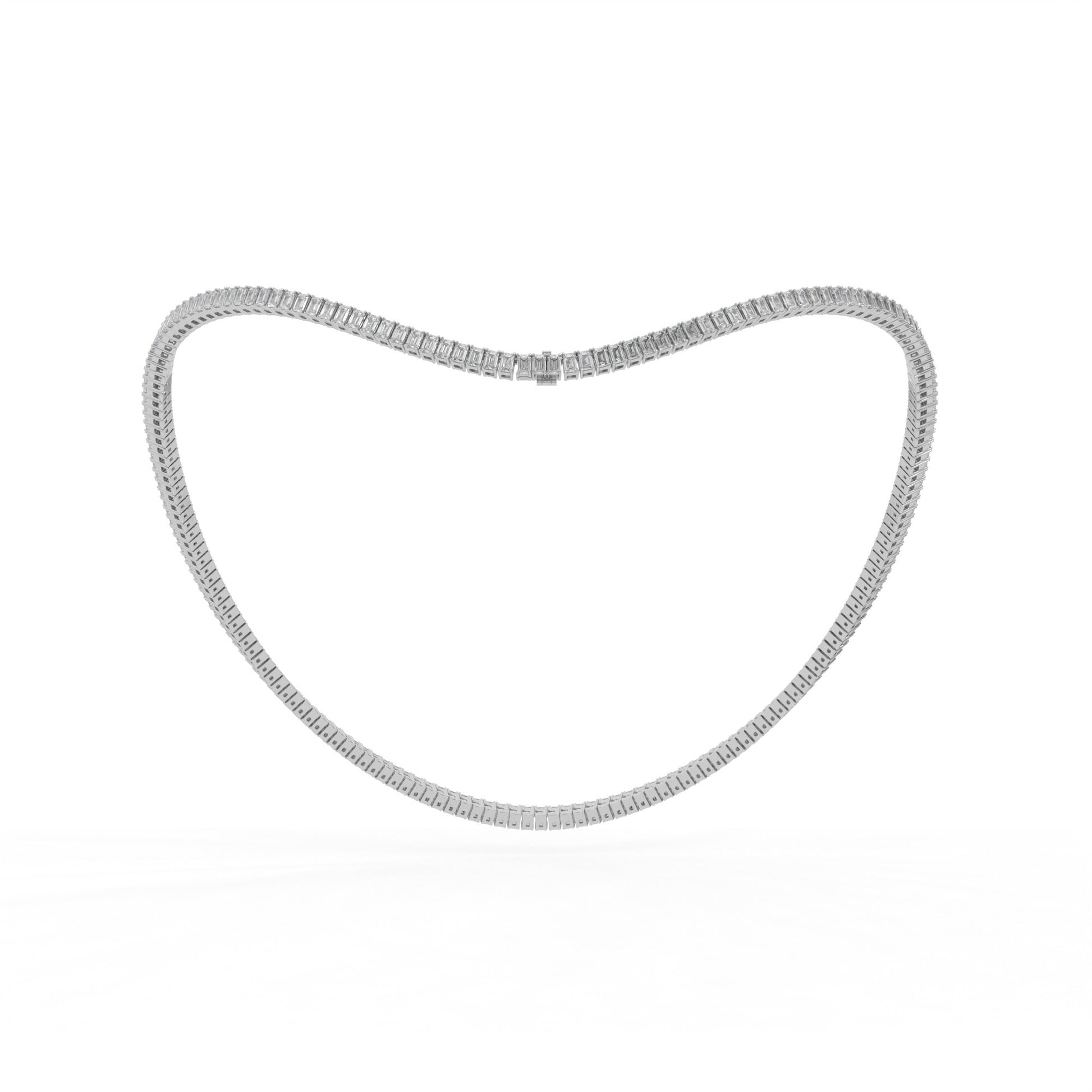 14K white gold, 18K white gold