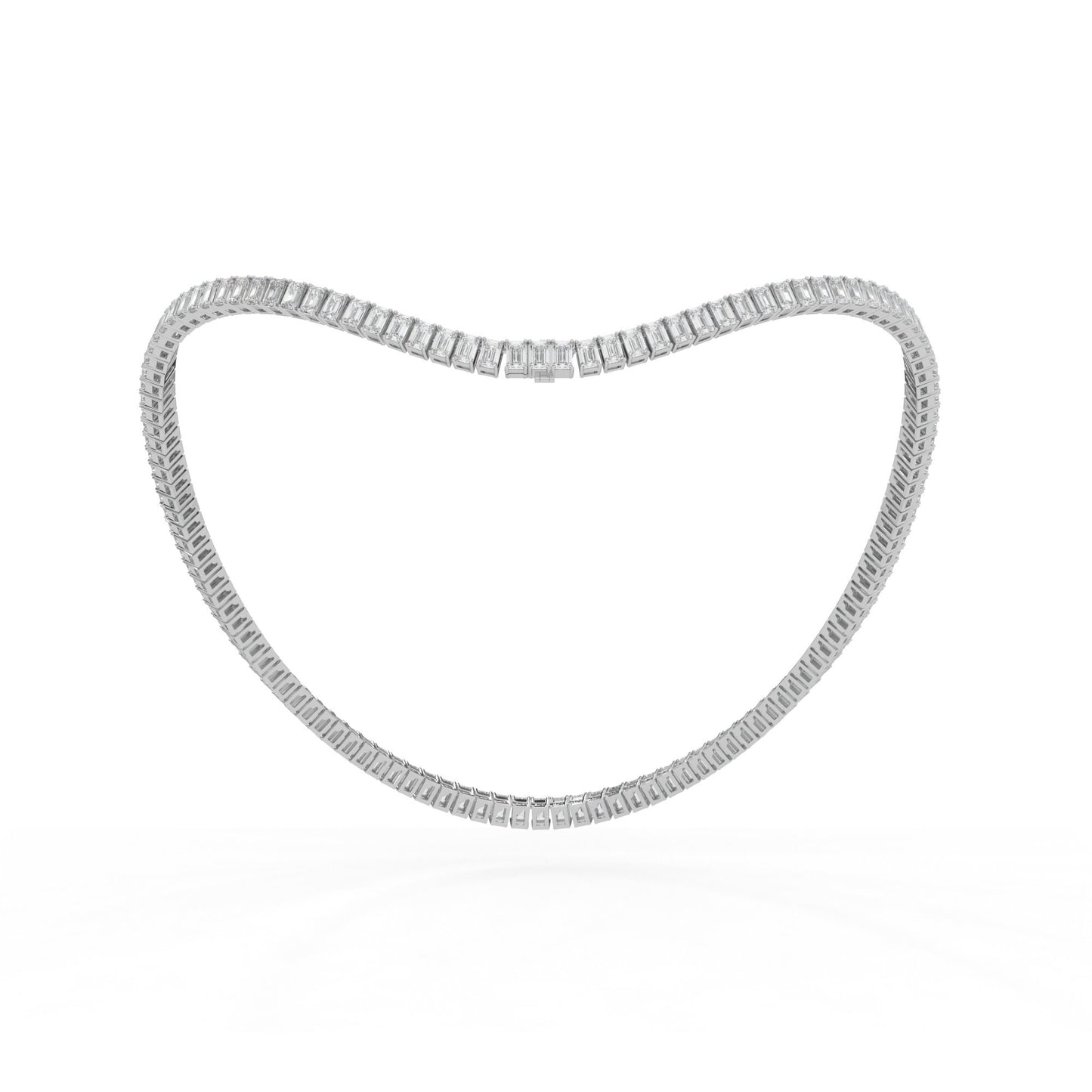 14K white gold, 18K white gold