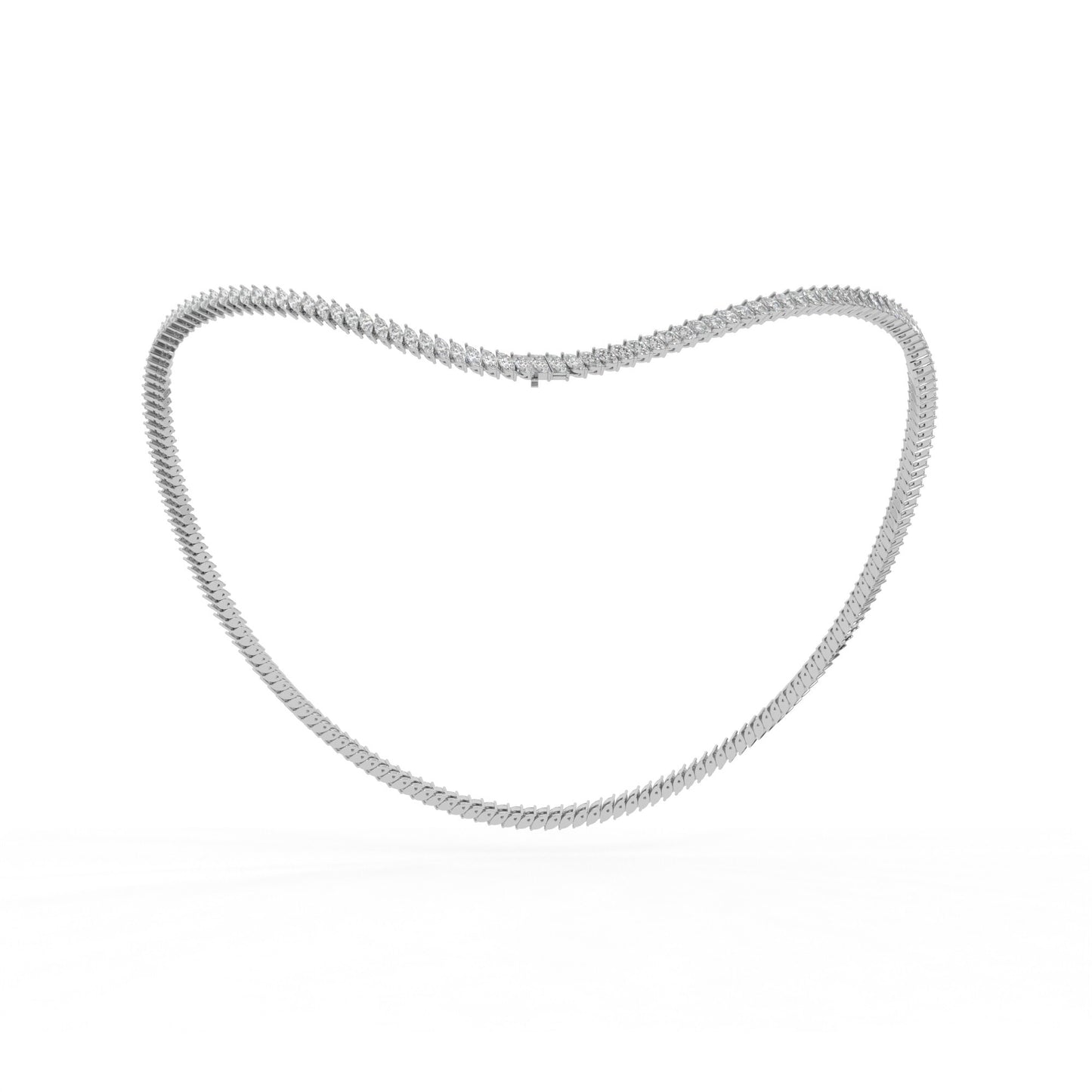 14K white gold, 18K white gold