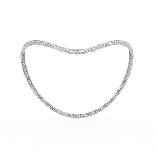 14K white gold, 18K white gold