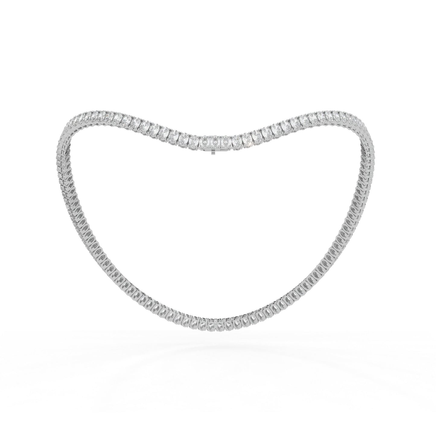 14K white gold, 18K white gold