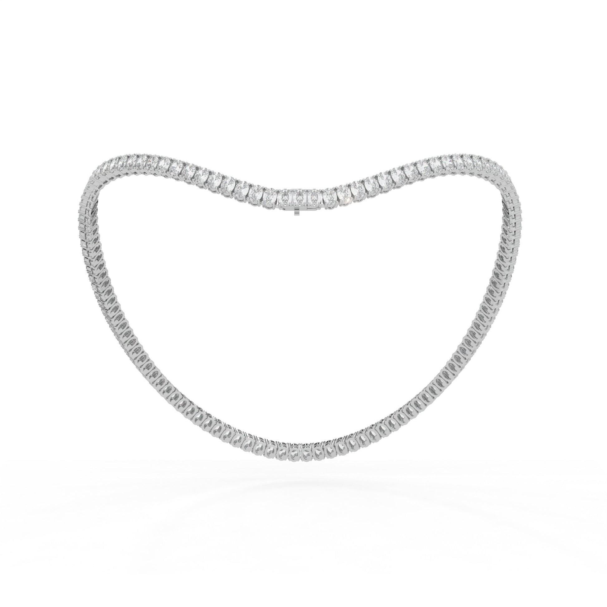 14K white gold, 18K white gold