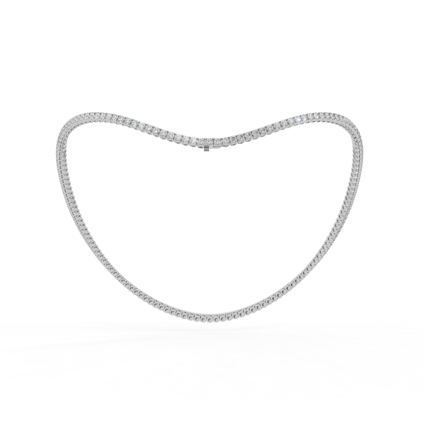 14K white gold, 18K white gold