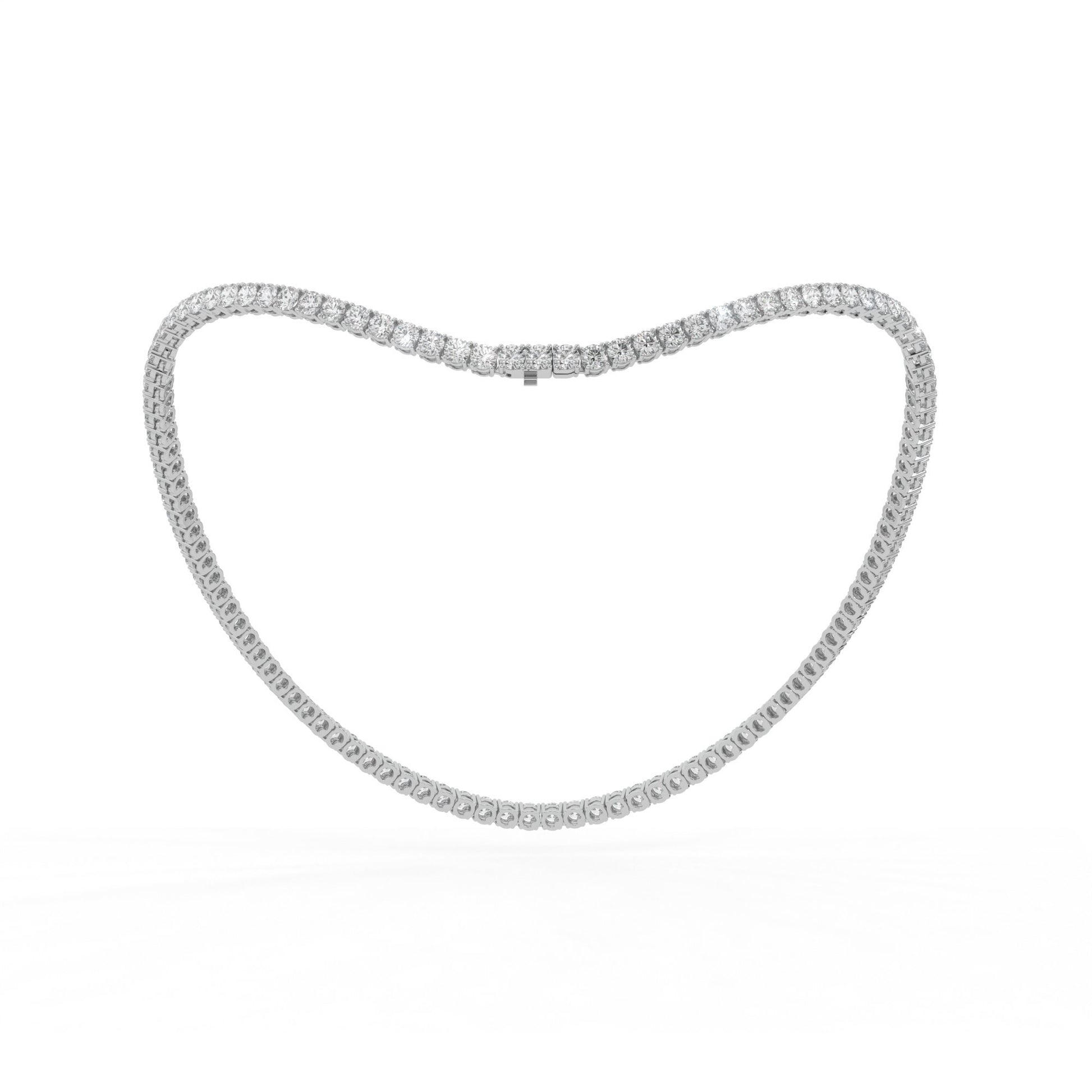 14K white gold, 18K white gold