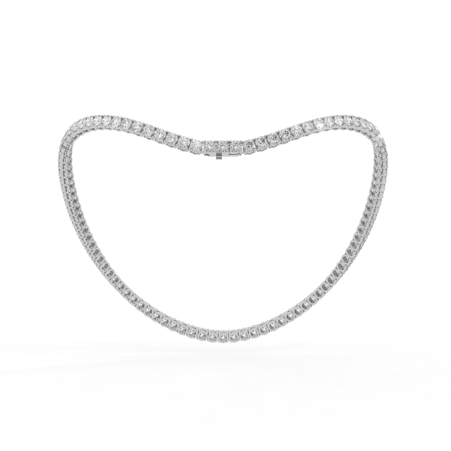 14K white gold, 18K white gold