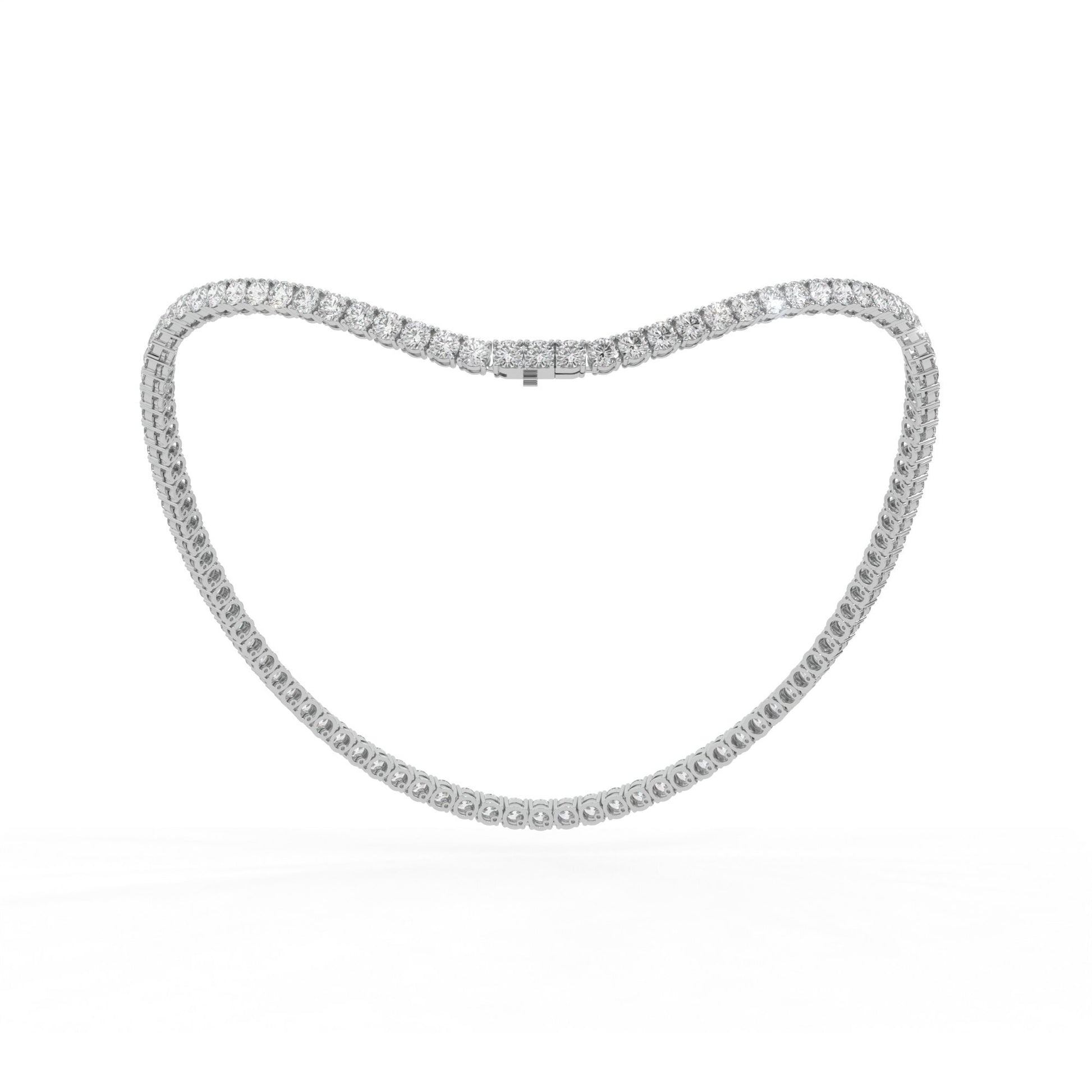 14K white gold, 18K white gold