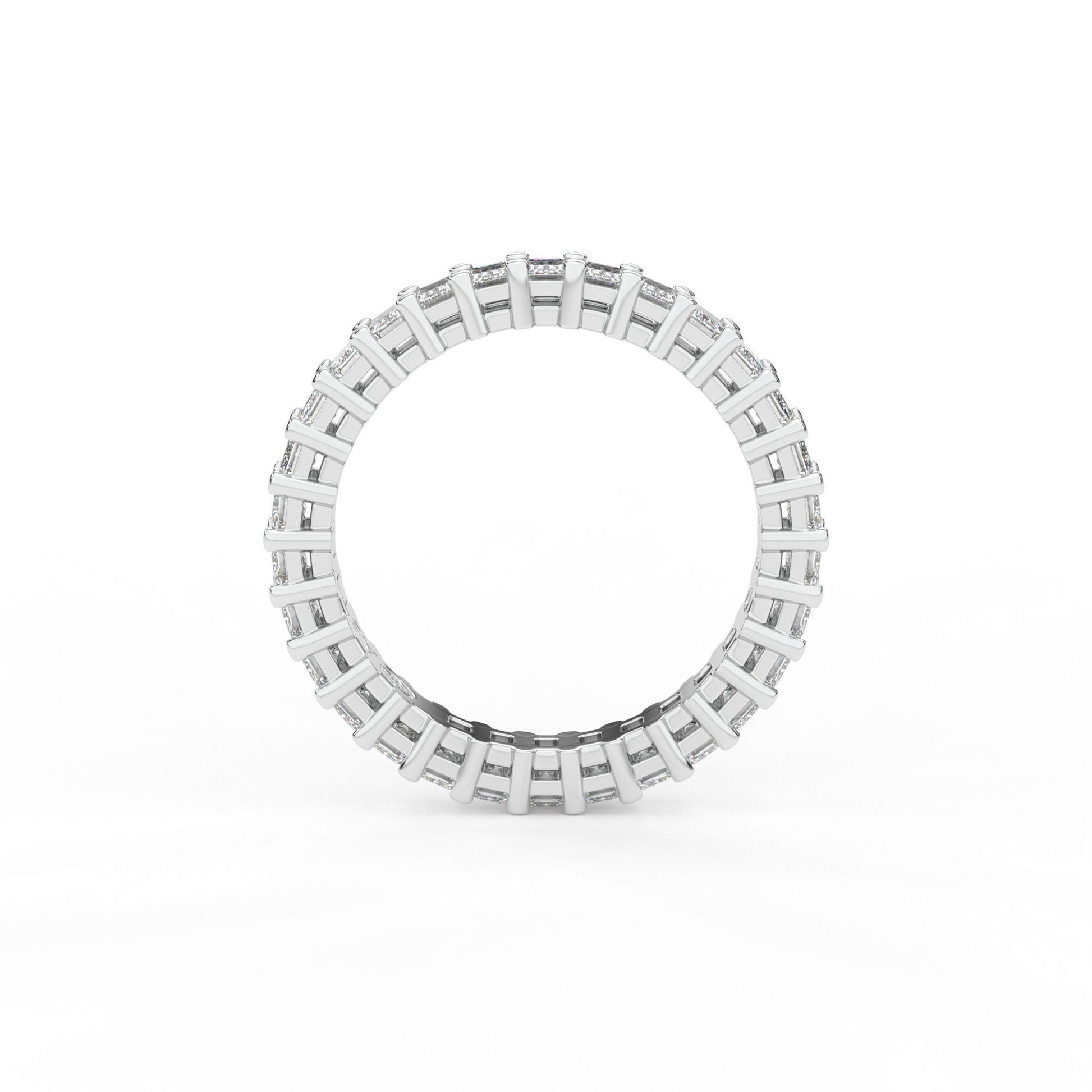 14K white gold, 18K white gold