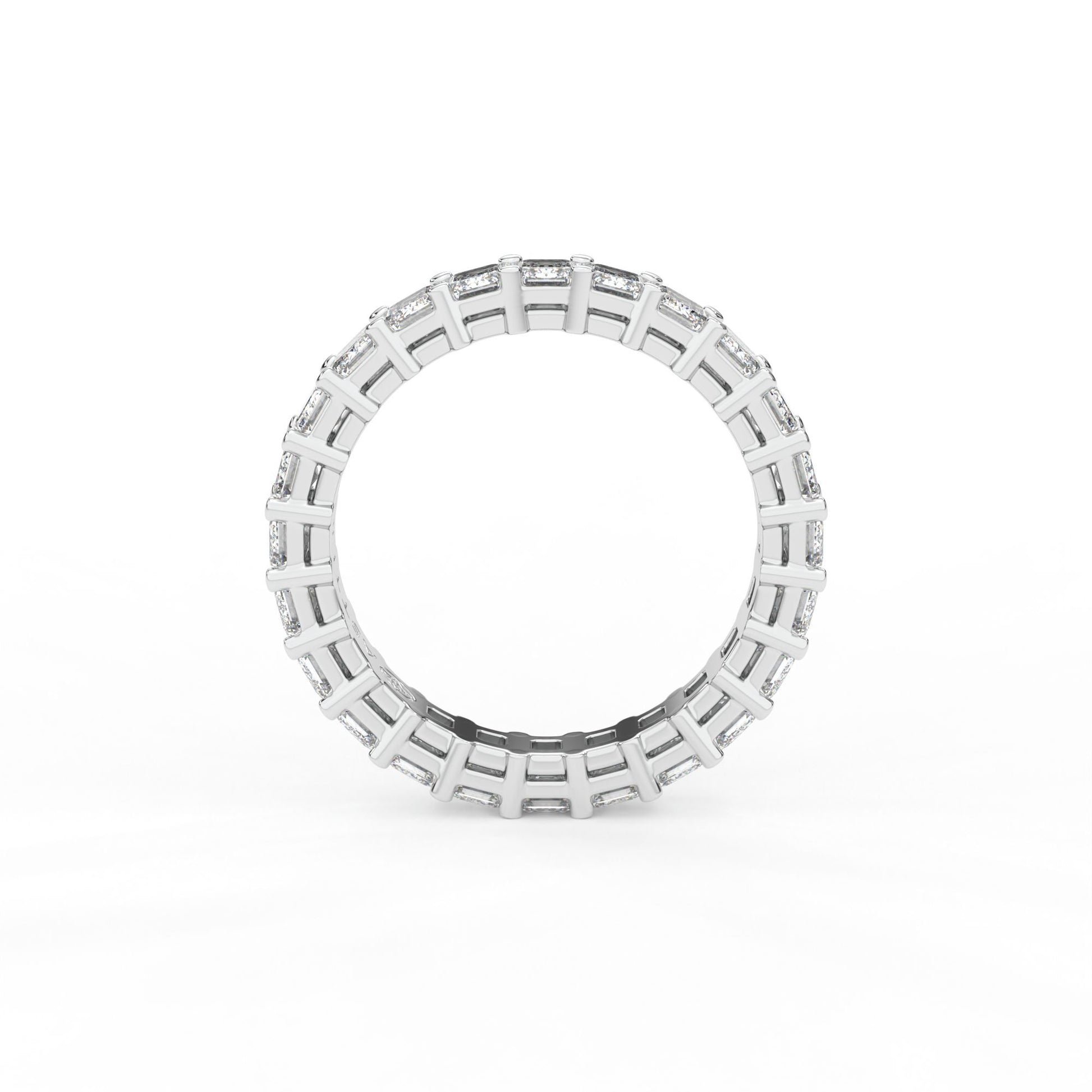 14K white gold, 18K white gold