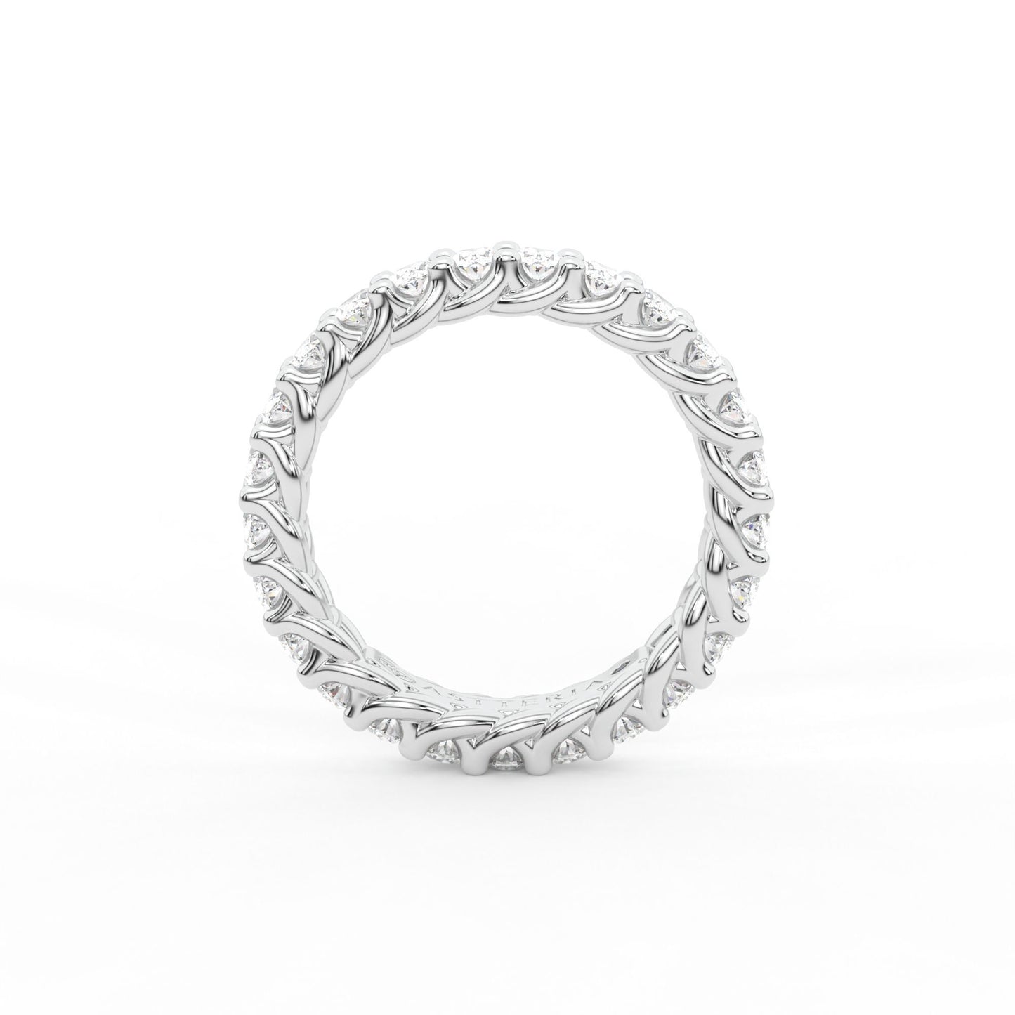 14K white gold, 18K white gold