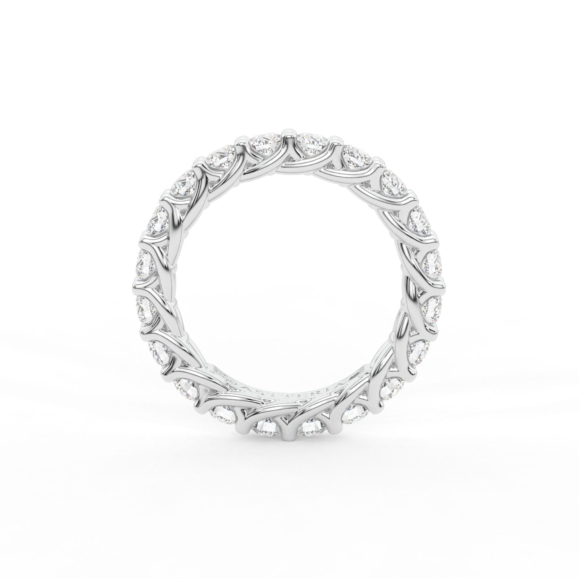 14K white gold, 18K white gold