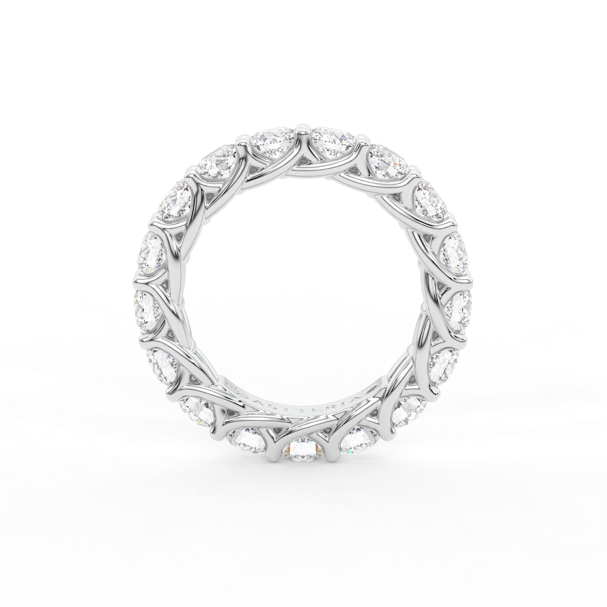 14K white gold, 18K white gold