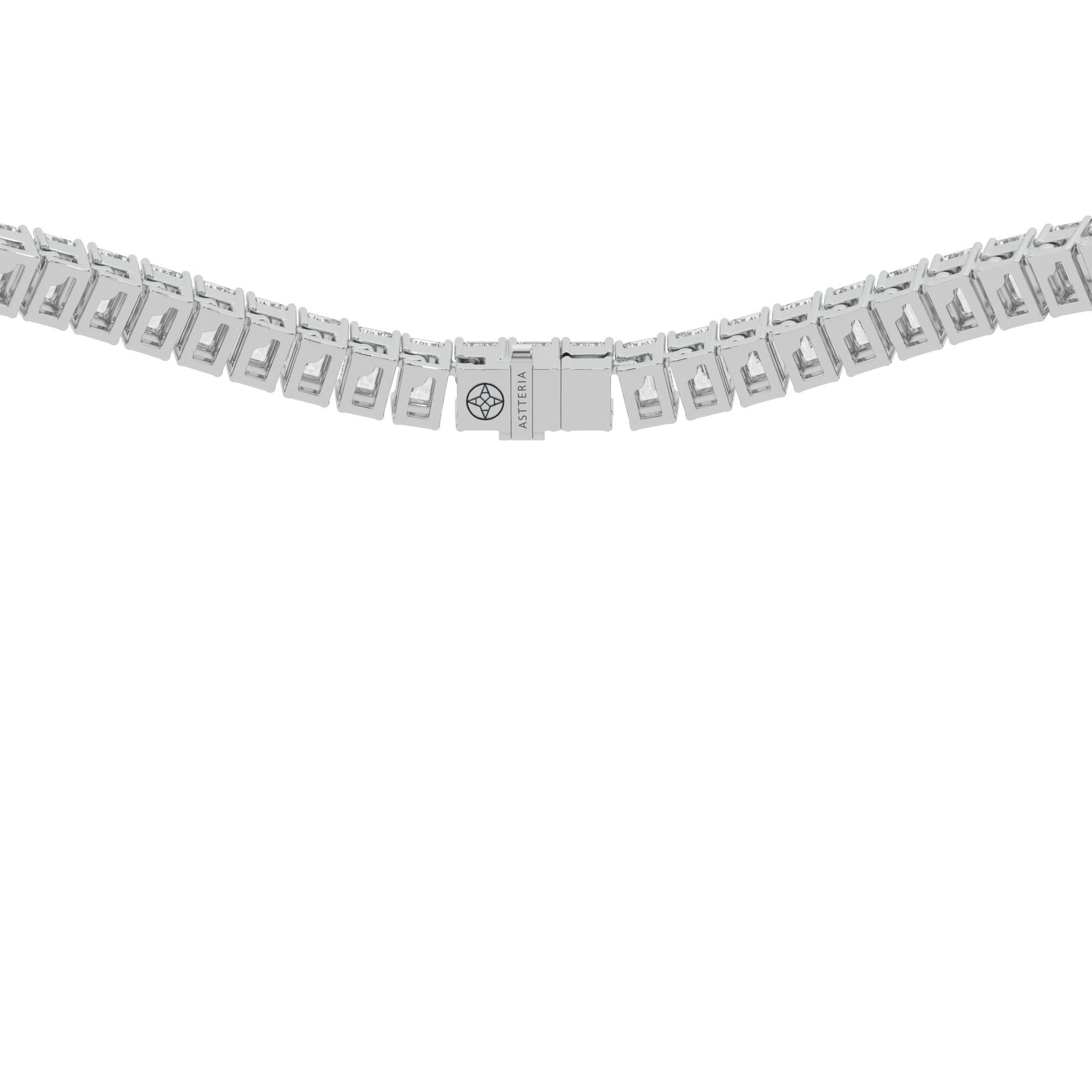 14K white gold, 18K white gold