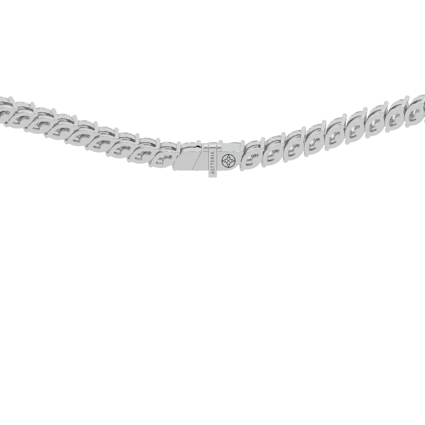 14K white gold, 18K white gold