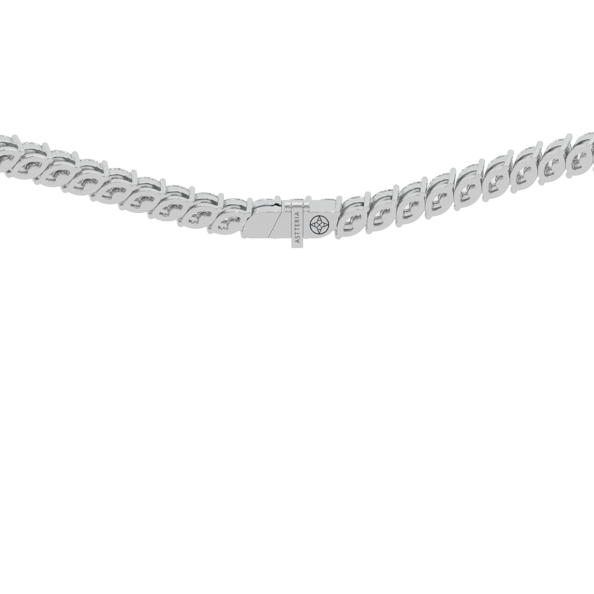 14K white gold, 18K white gold