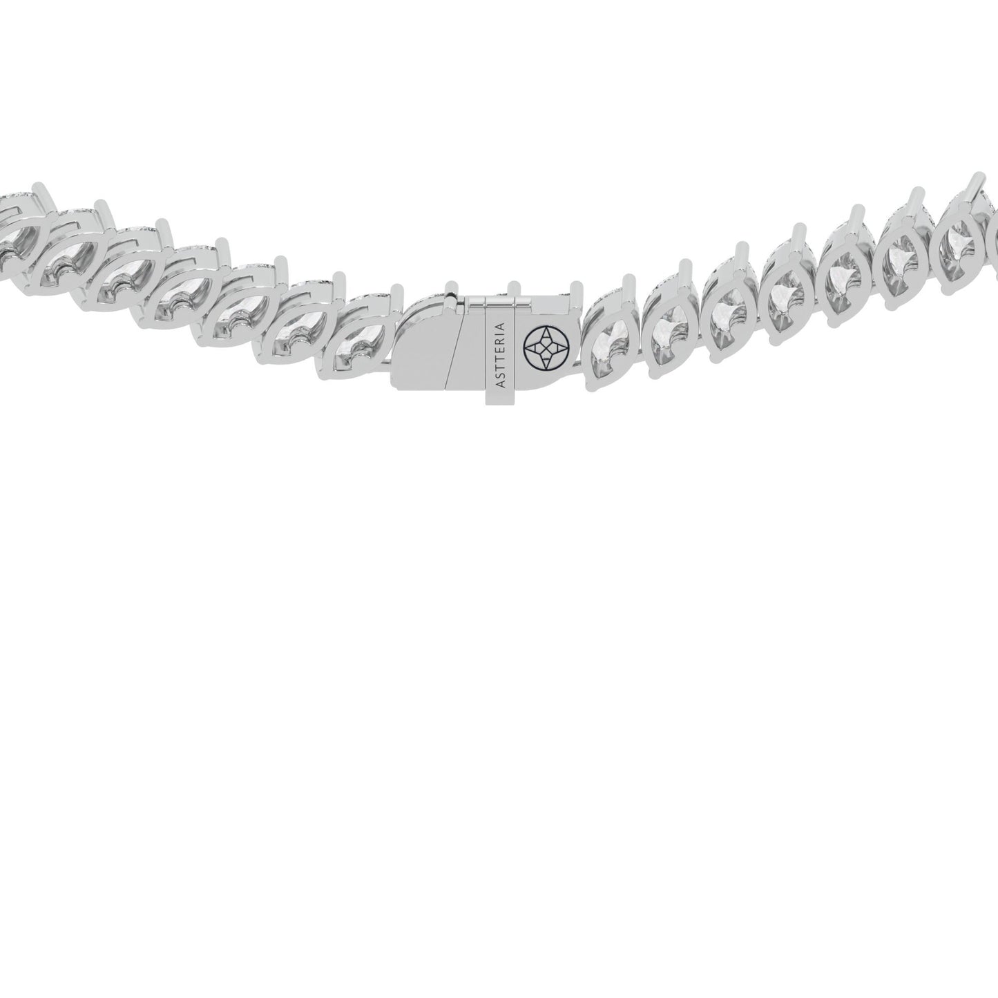 14K white gold, 18K white gold