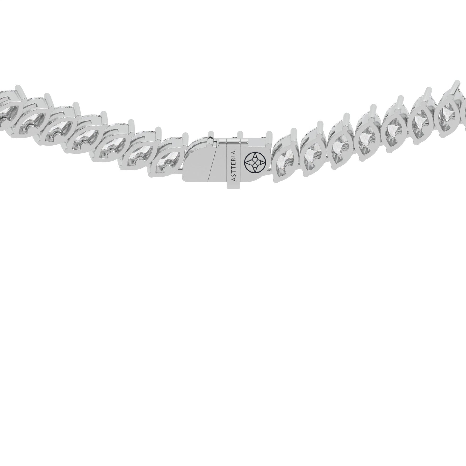 14K white gold, 18K white gold