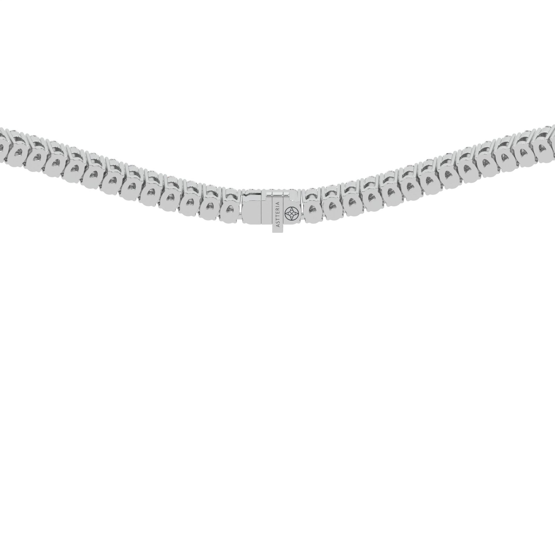 14K white gold, 18K white gold