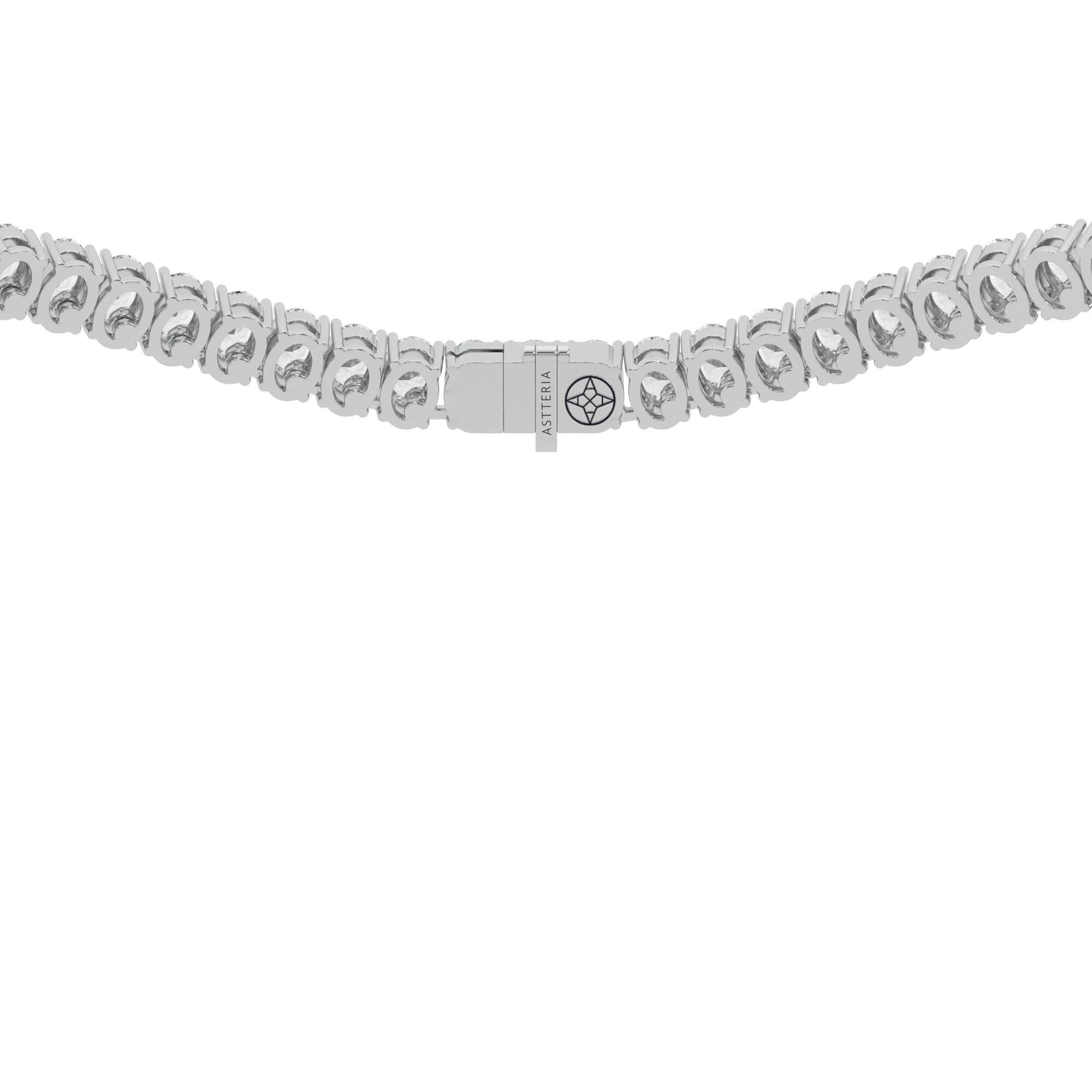 14K white gold, 18K white gold