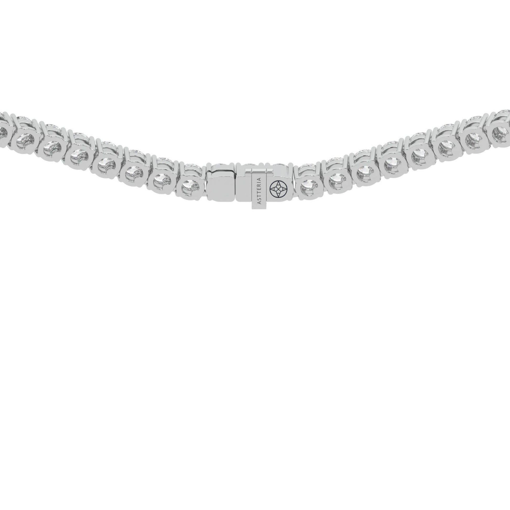 14K white gold, 18K white gold