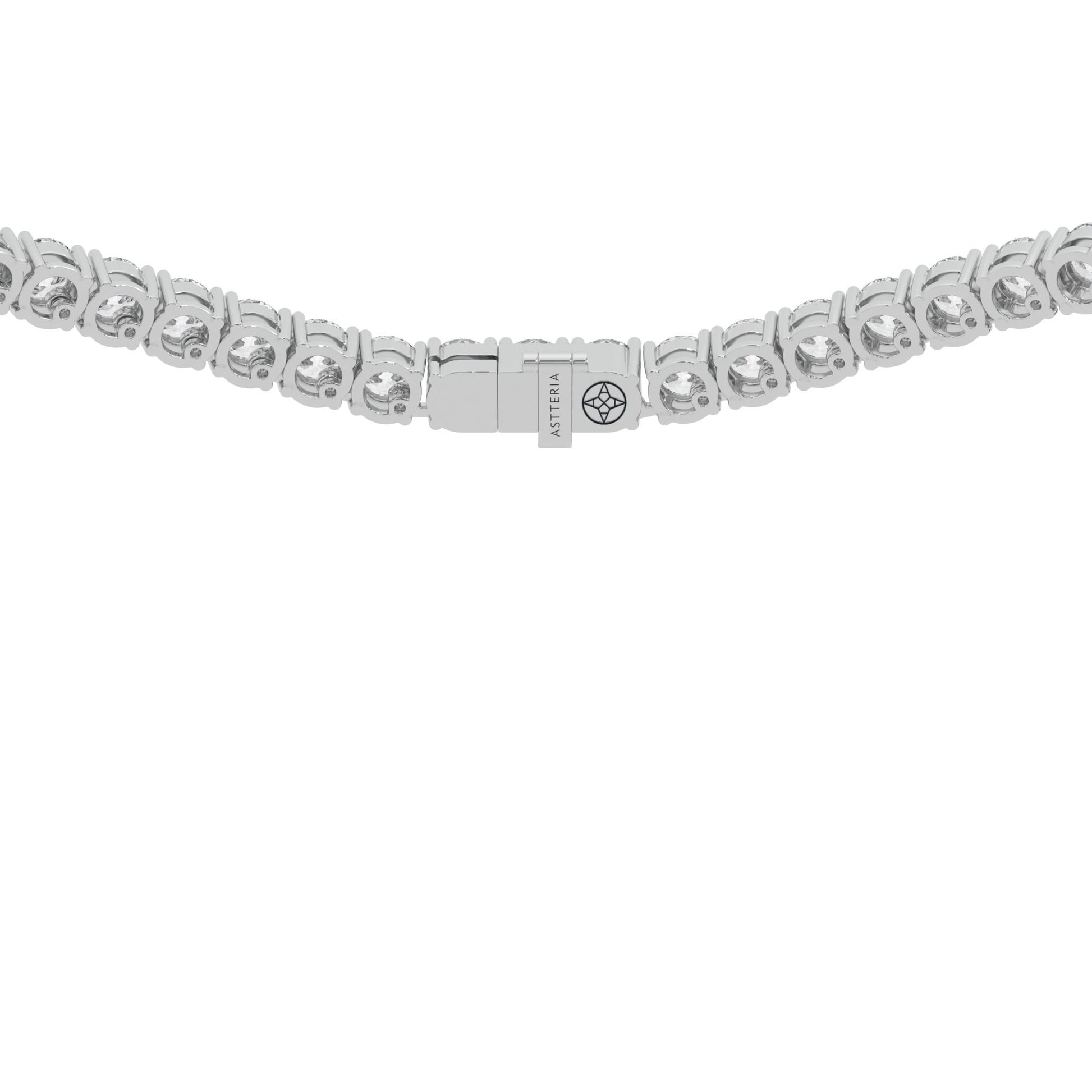 14K white gold, 18K white gold