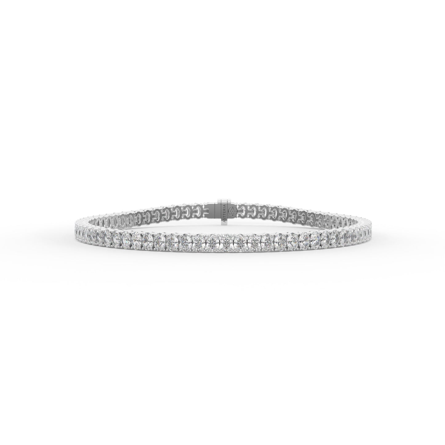 14K white gold, 18K white gold