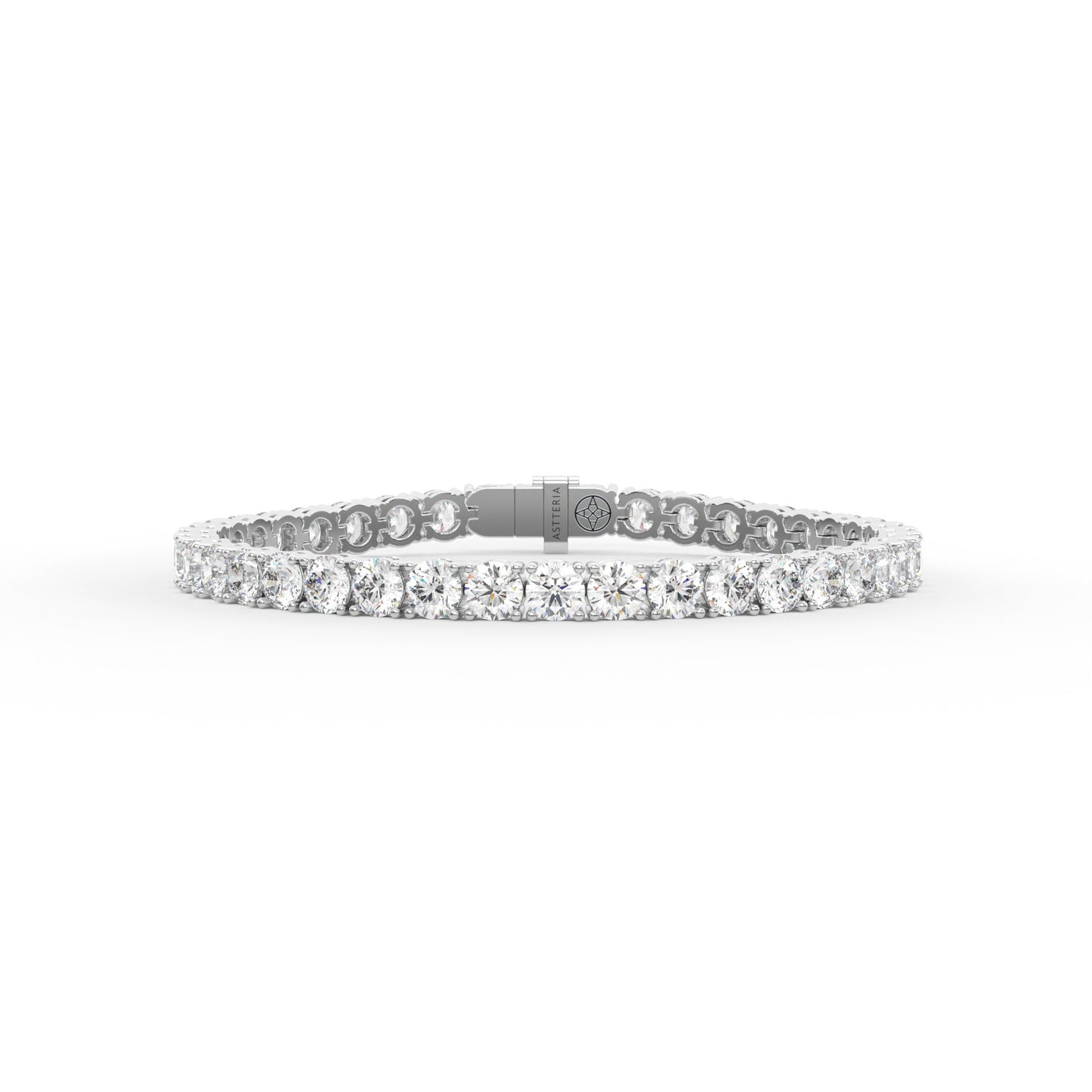 14K white gold, 18K white gold