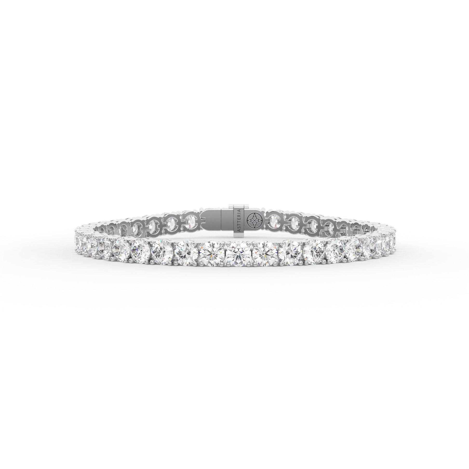 14K white gold, 18K white gold
