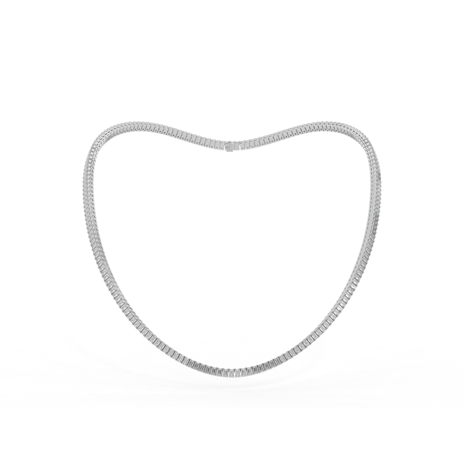 14K white gold, 18K white gold