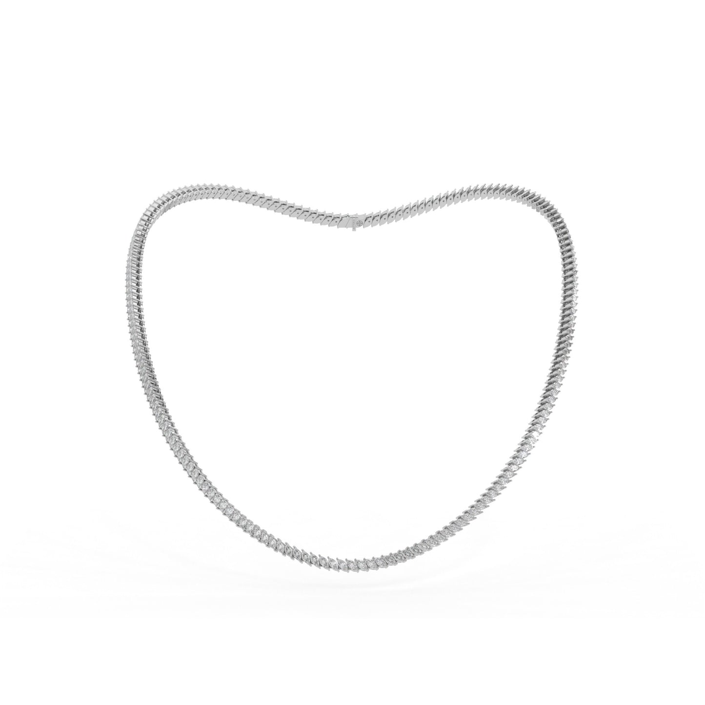 14K white gold, 18K white gold