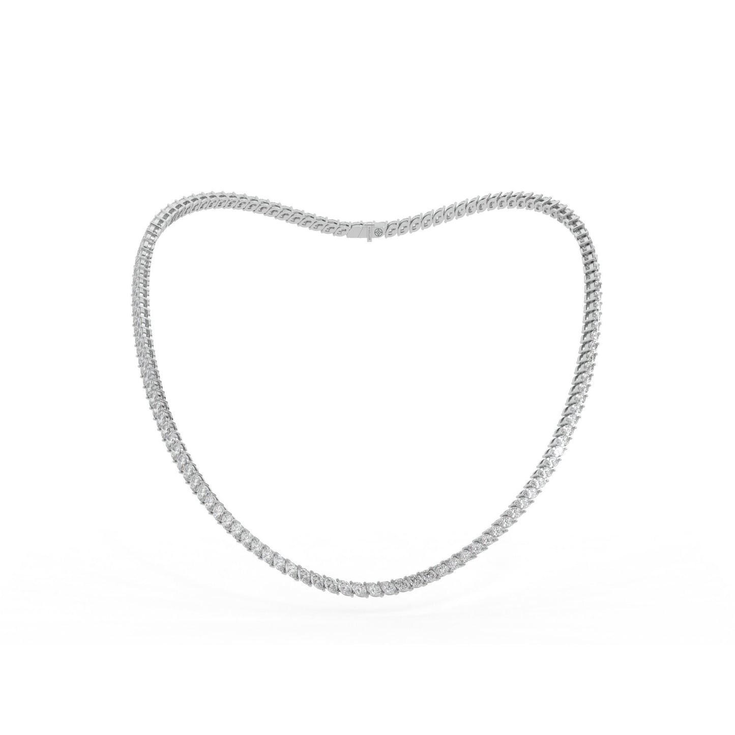 14K white gold, 18K white gold