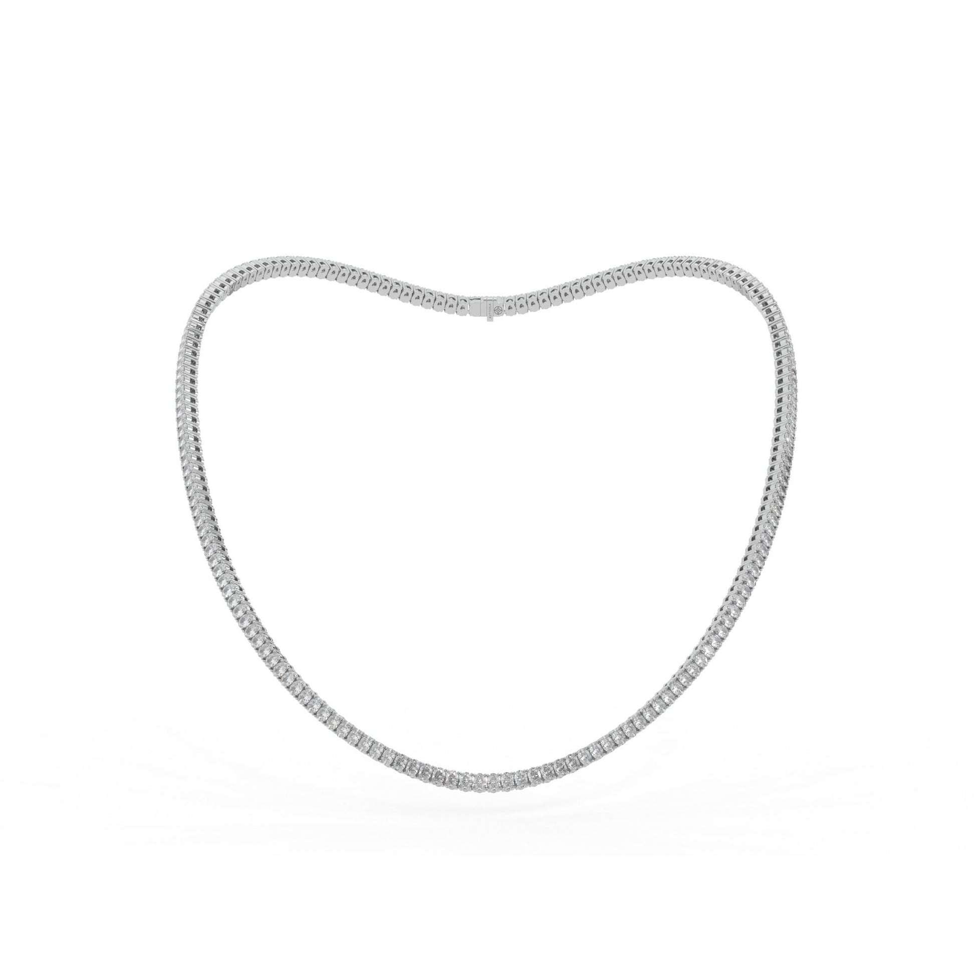 14K white gold, 18K white gold