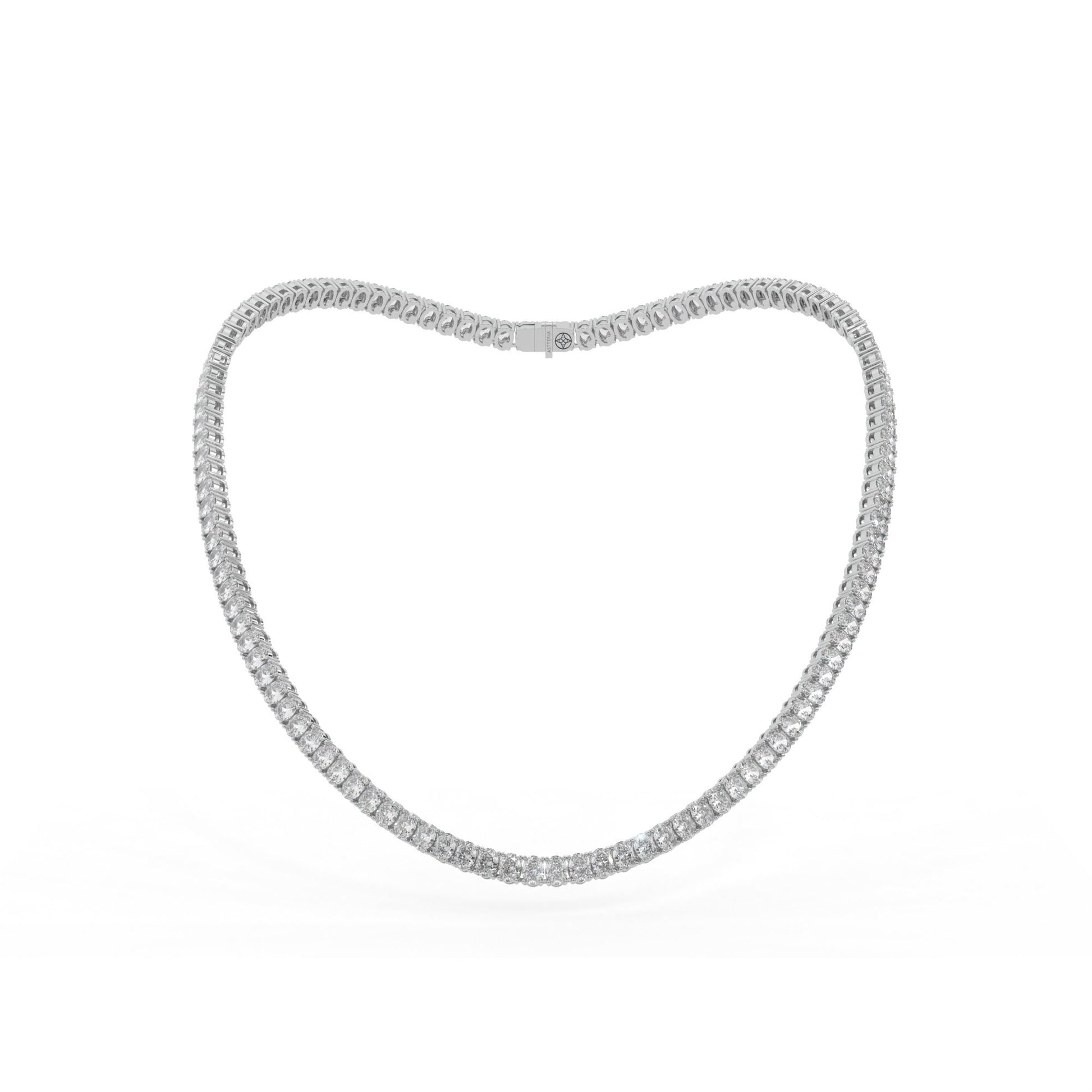 14K white gold, 18K white gold