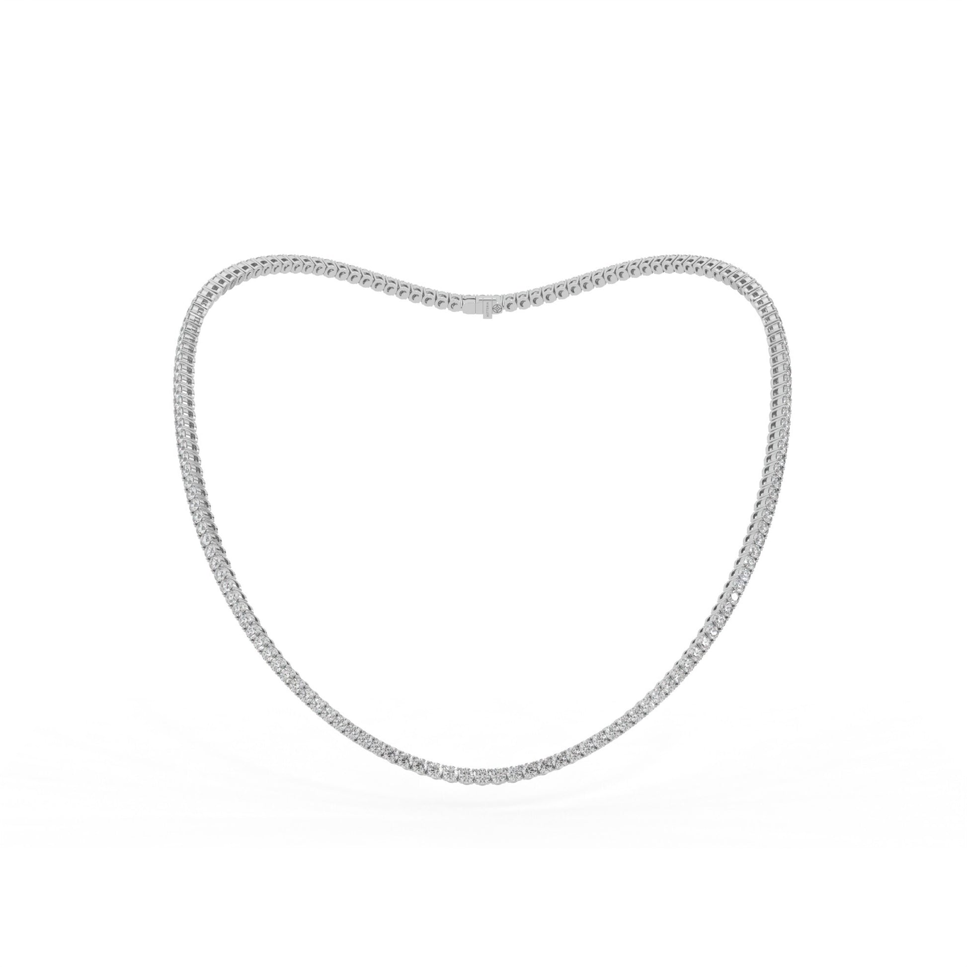 14K white gold, 18K white gold