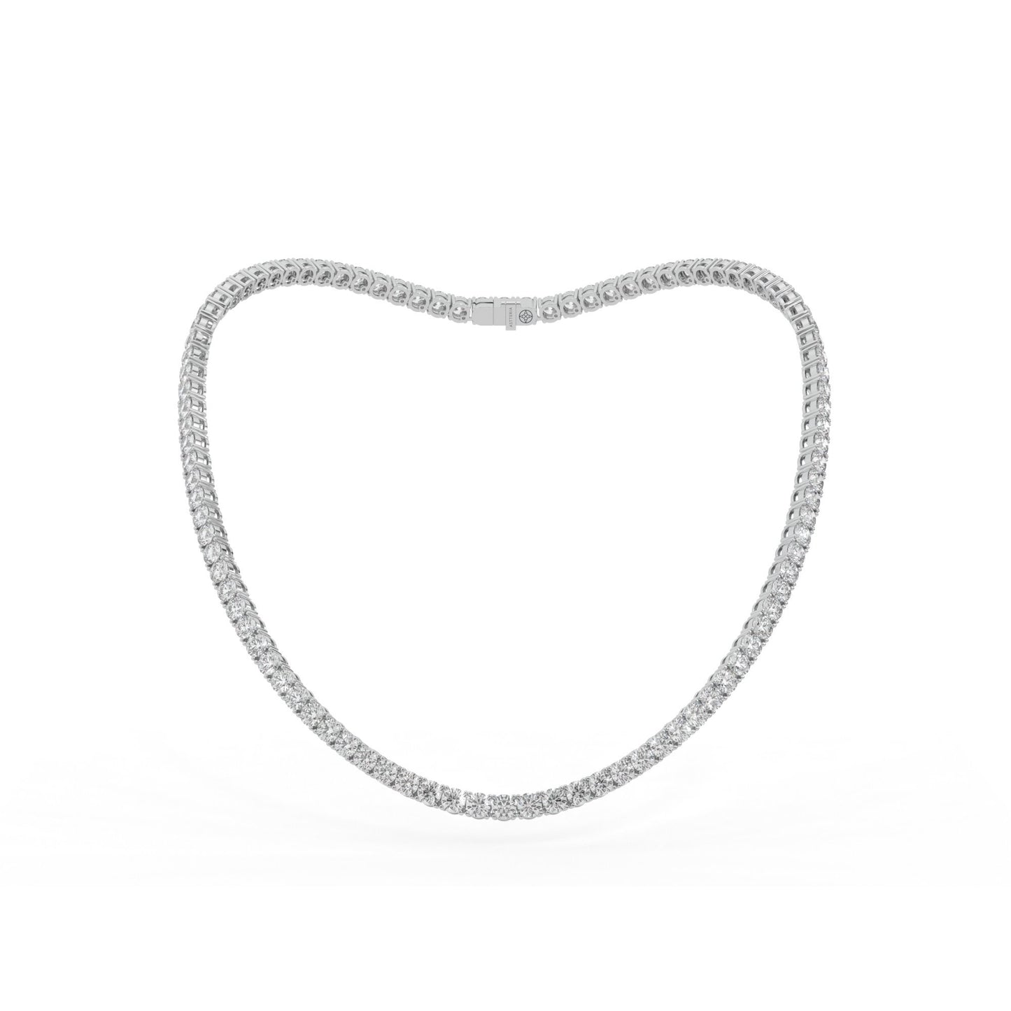 14K white gold, 18K white gold