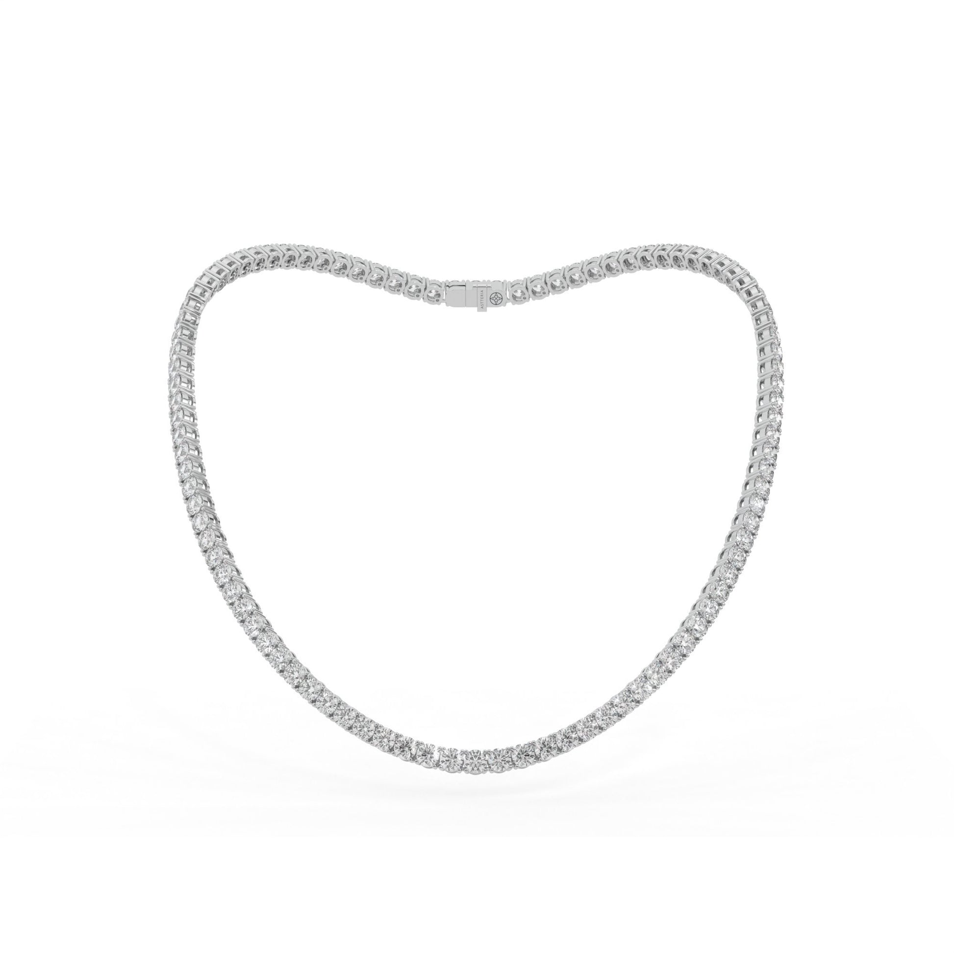 14K white gold, 18K white gold