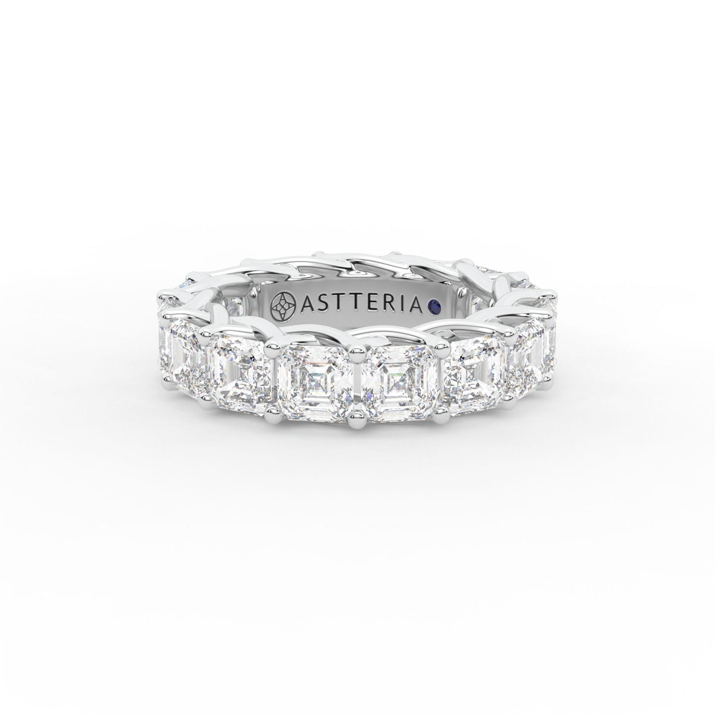 14K white gold, 18K white gold