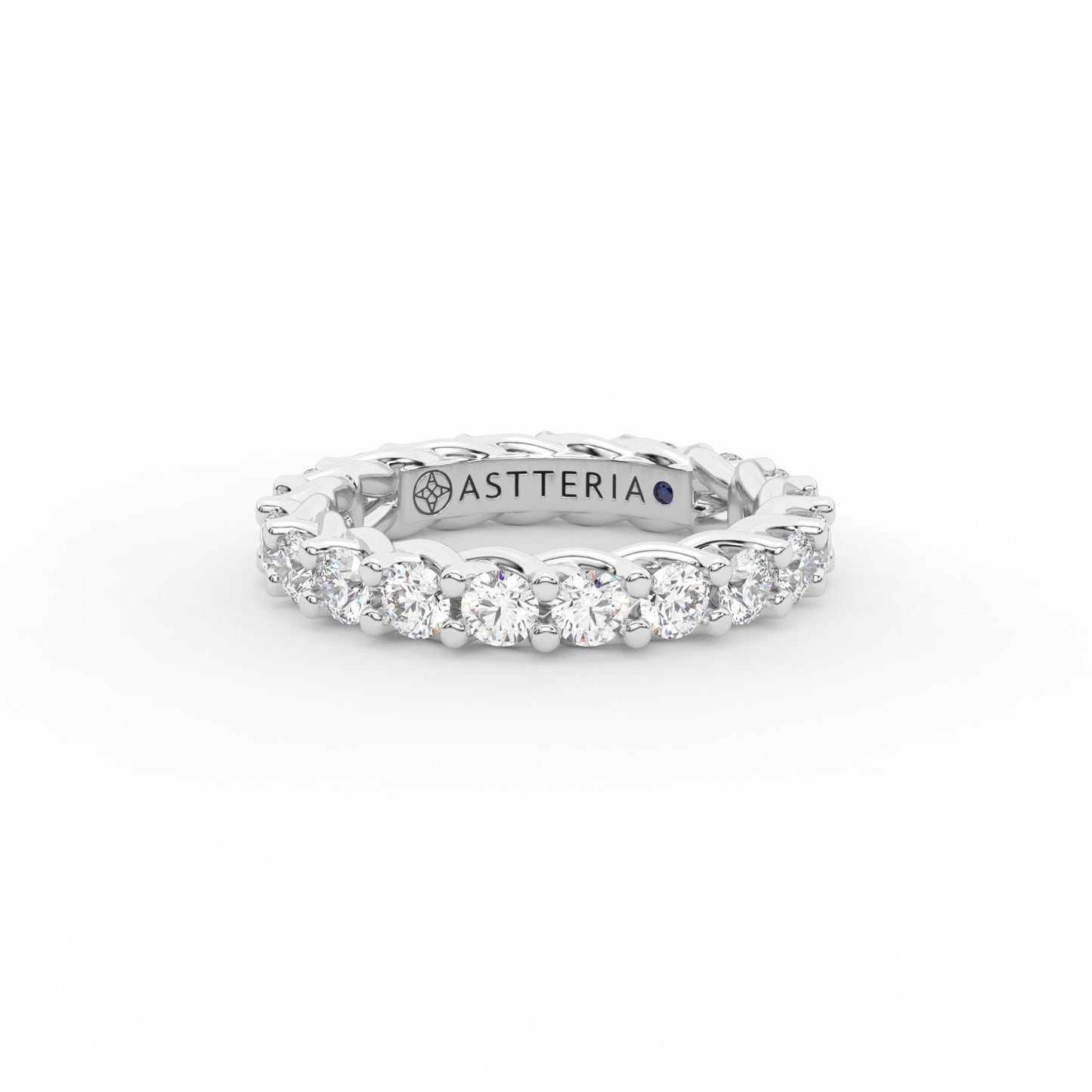 14K white gold, 18K white gold