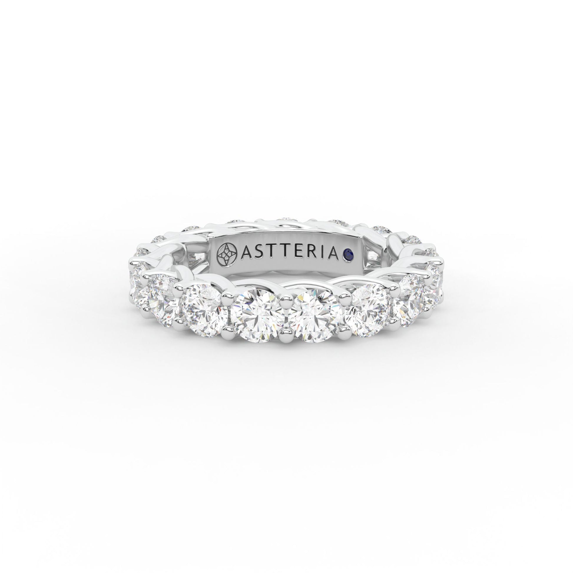 14K white gold, 18K white gold