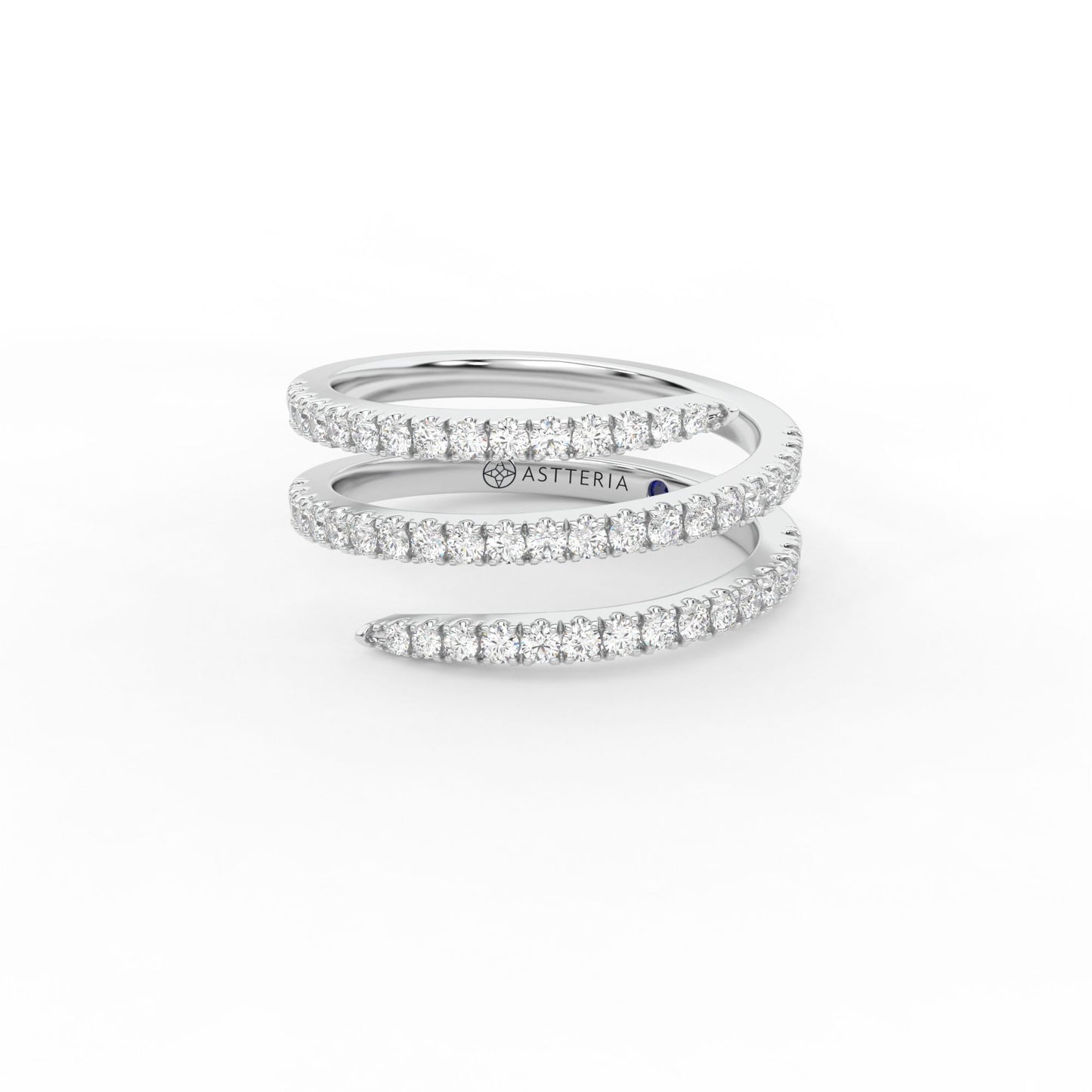 14K white gold, 18K white gold