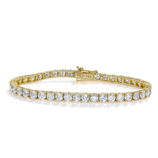 Natural 13.22 Ct. TW Round-Cut Diamond Tennis Bracelet