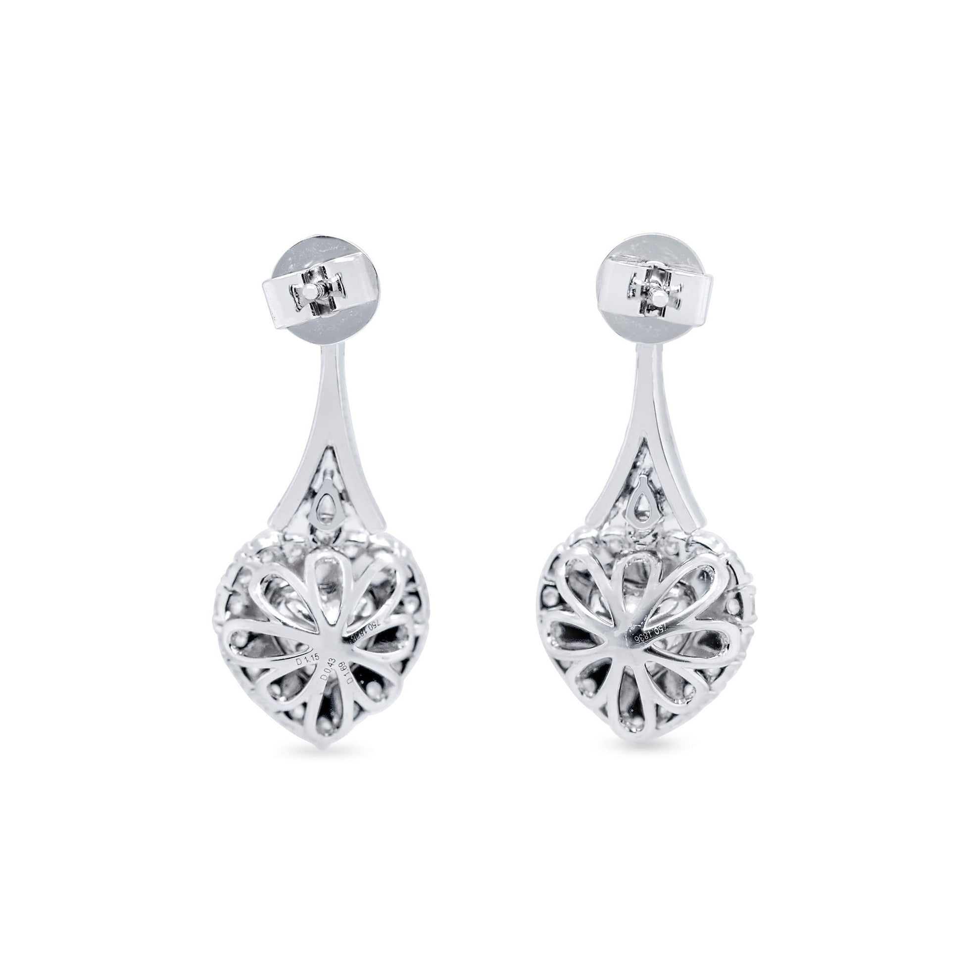 华丽黄色钻石垂坠耳环，3.27 克拉，总重，心形